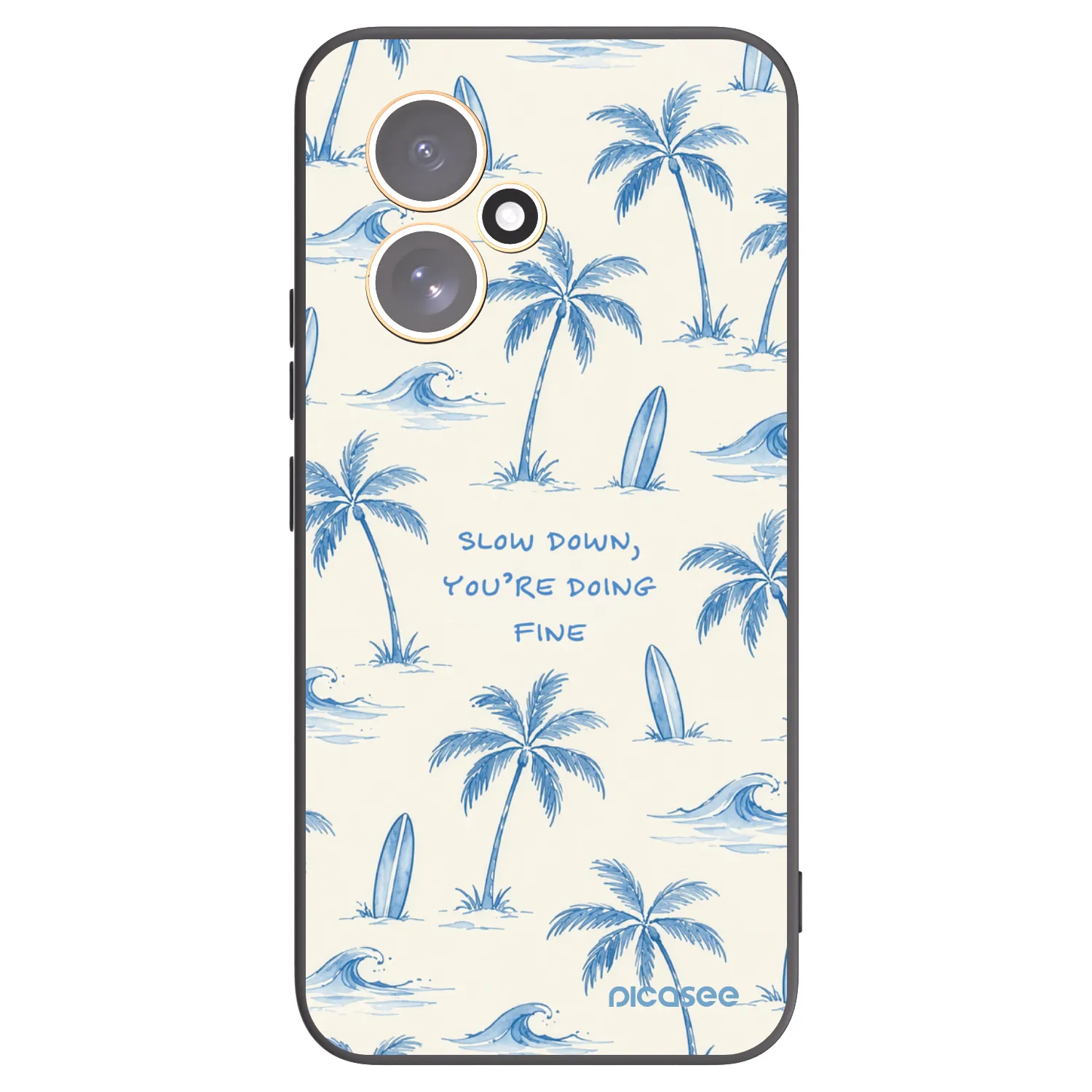 Picasee crna silikonska maskica za Honor 400 5G - Slow Tide
