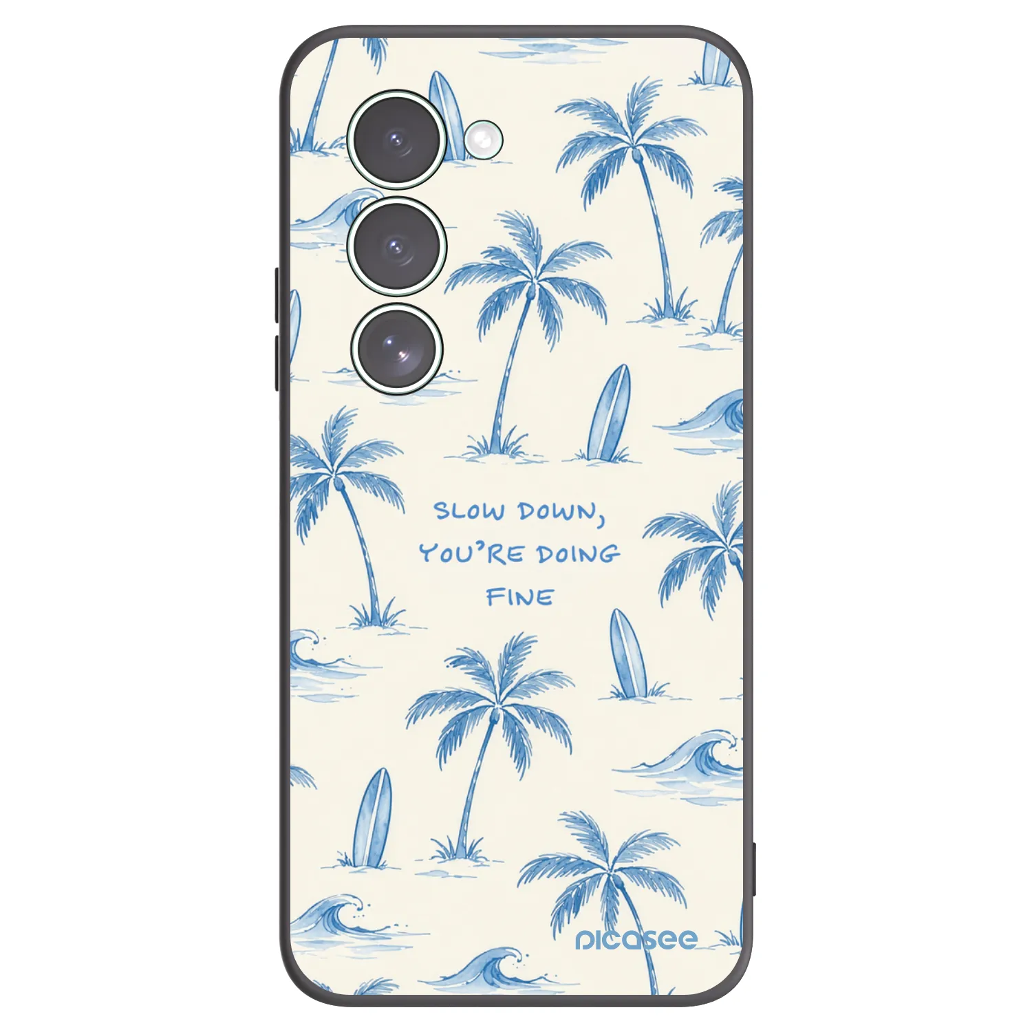 Picasee crna silikonska maskica za Xiaomi Redmi 15 5G - Slow Tide