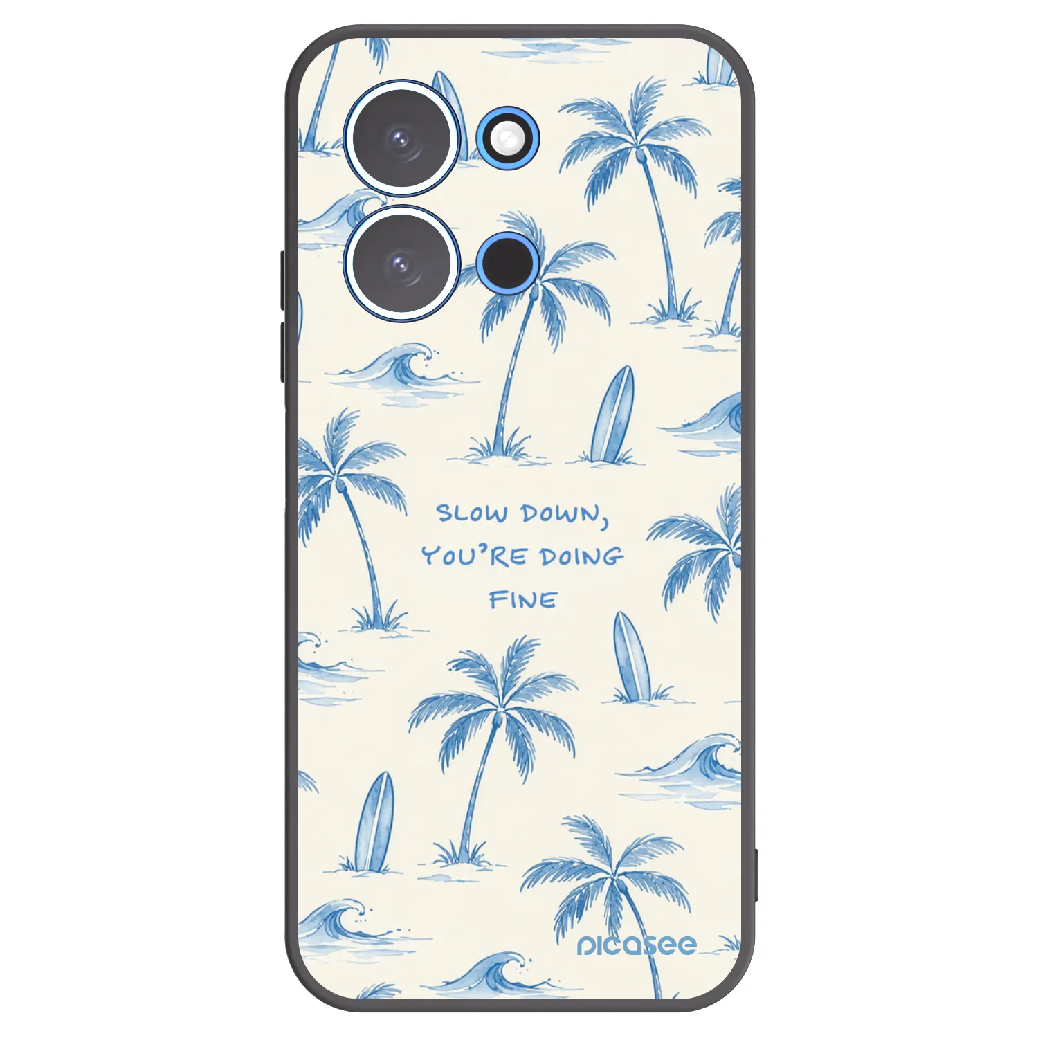 Picasee crna silikonska maskica za Xiaomi Redmi 15C 4G - Slow Tide