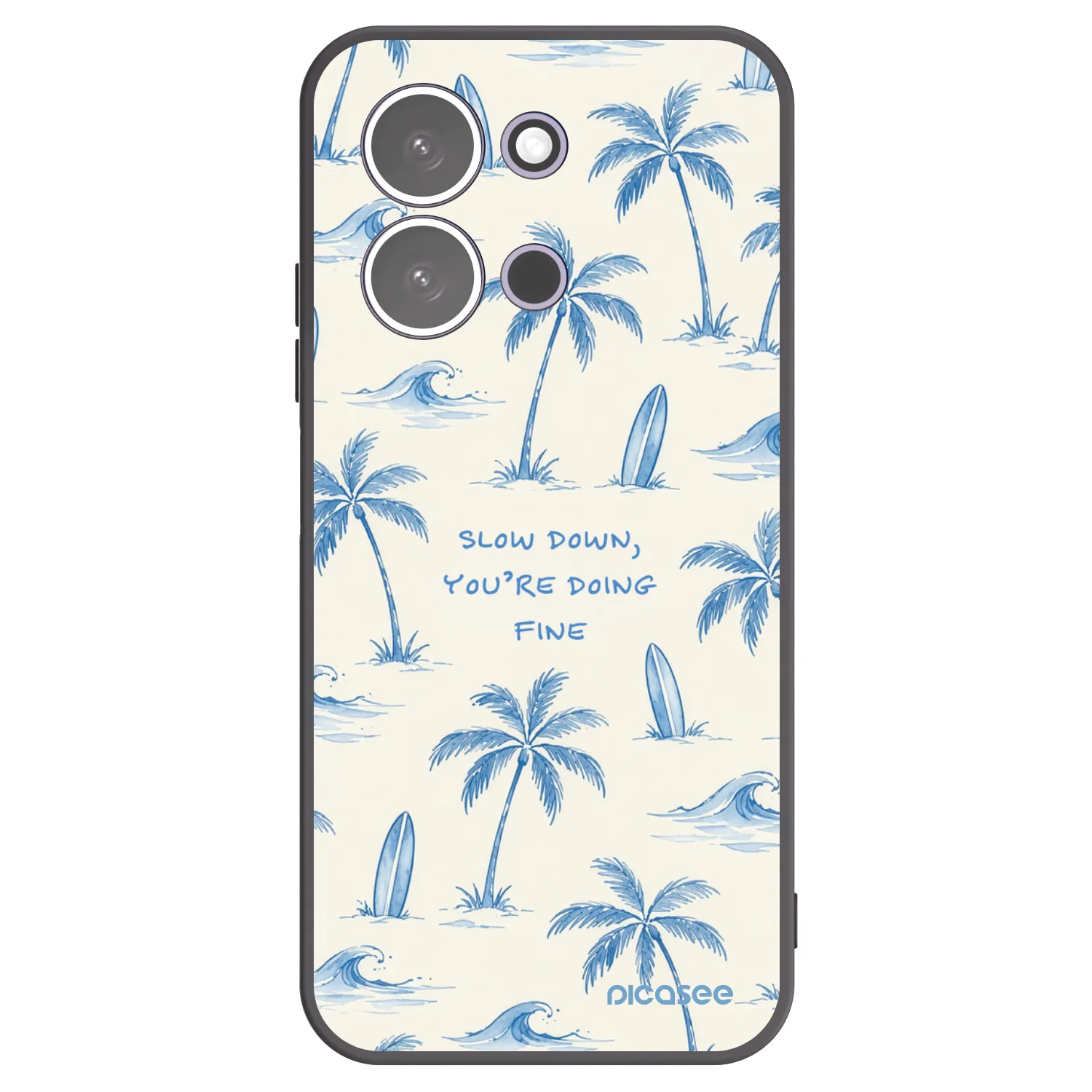 Picasee crna silikonska maskica za Xiaomi Redmi 15C 5G - Slow Tide