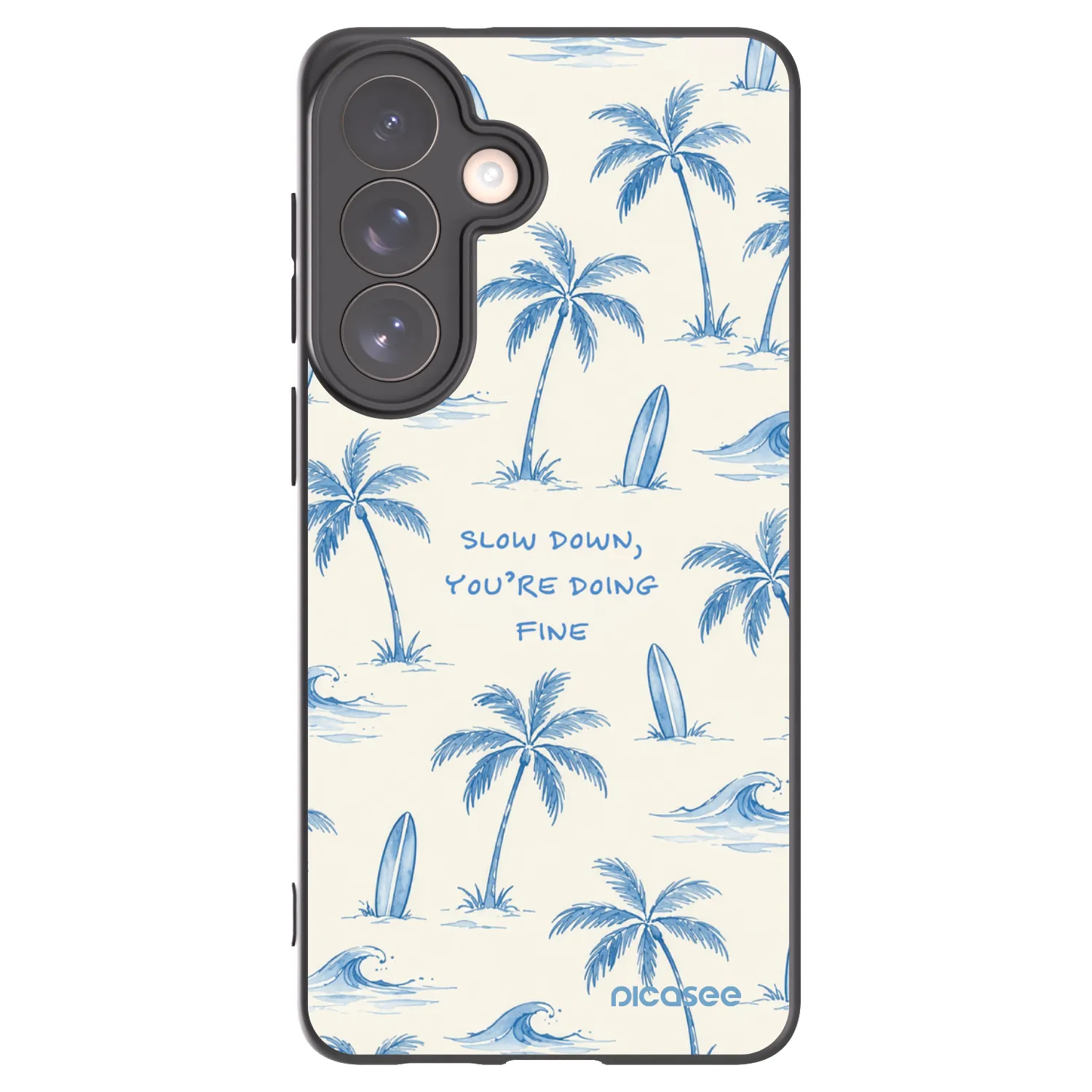 Picasee crna silikonska maskica za Samsung Galaxy S26+ - Slow Tide