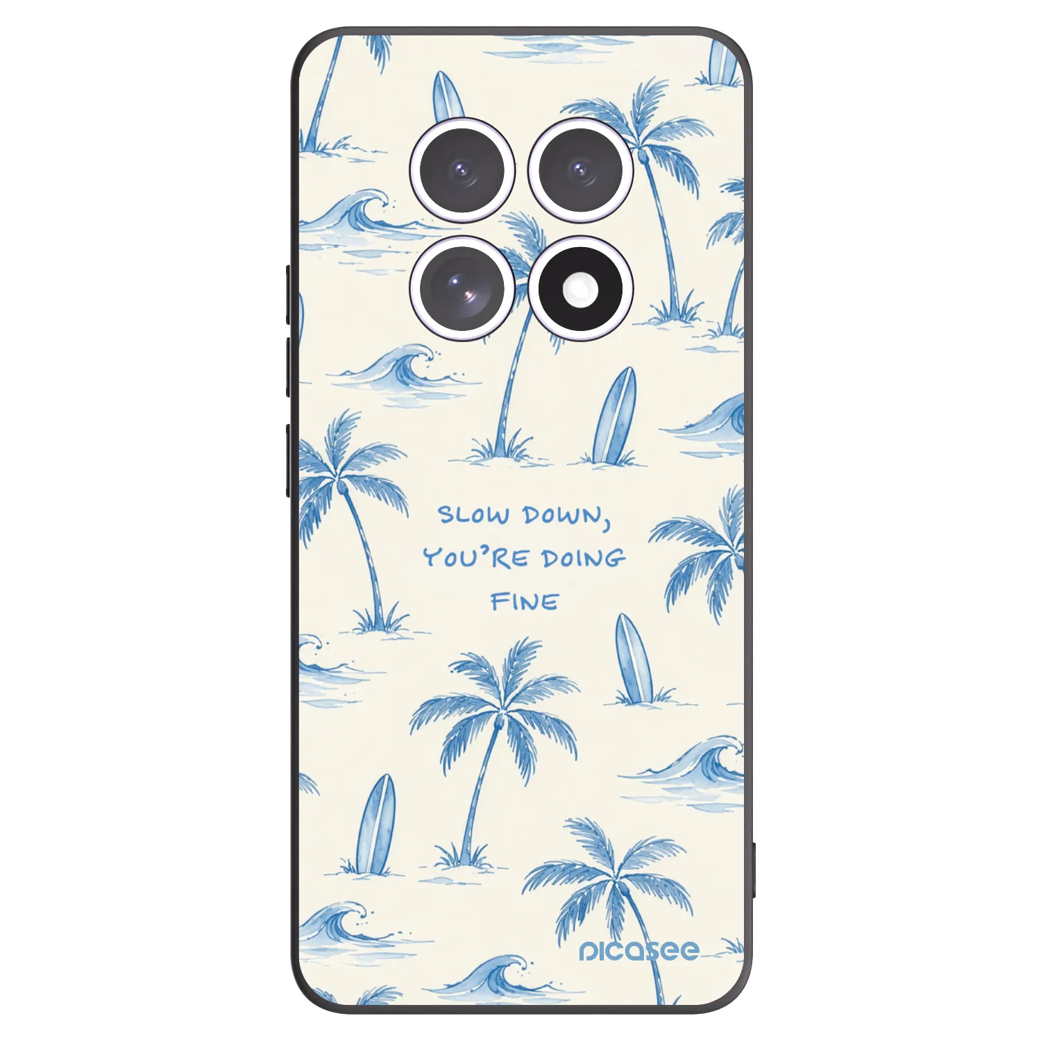 Picasee crna silikonska maskica za Xiaomi Redmi Note 15 5G - Slow Tide