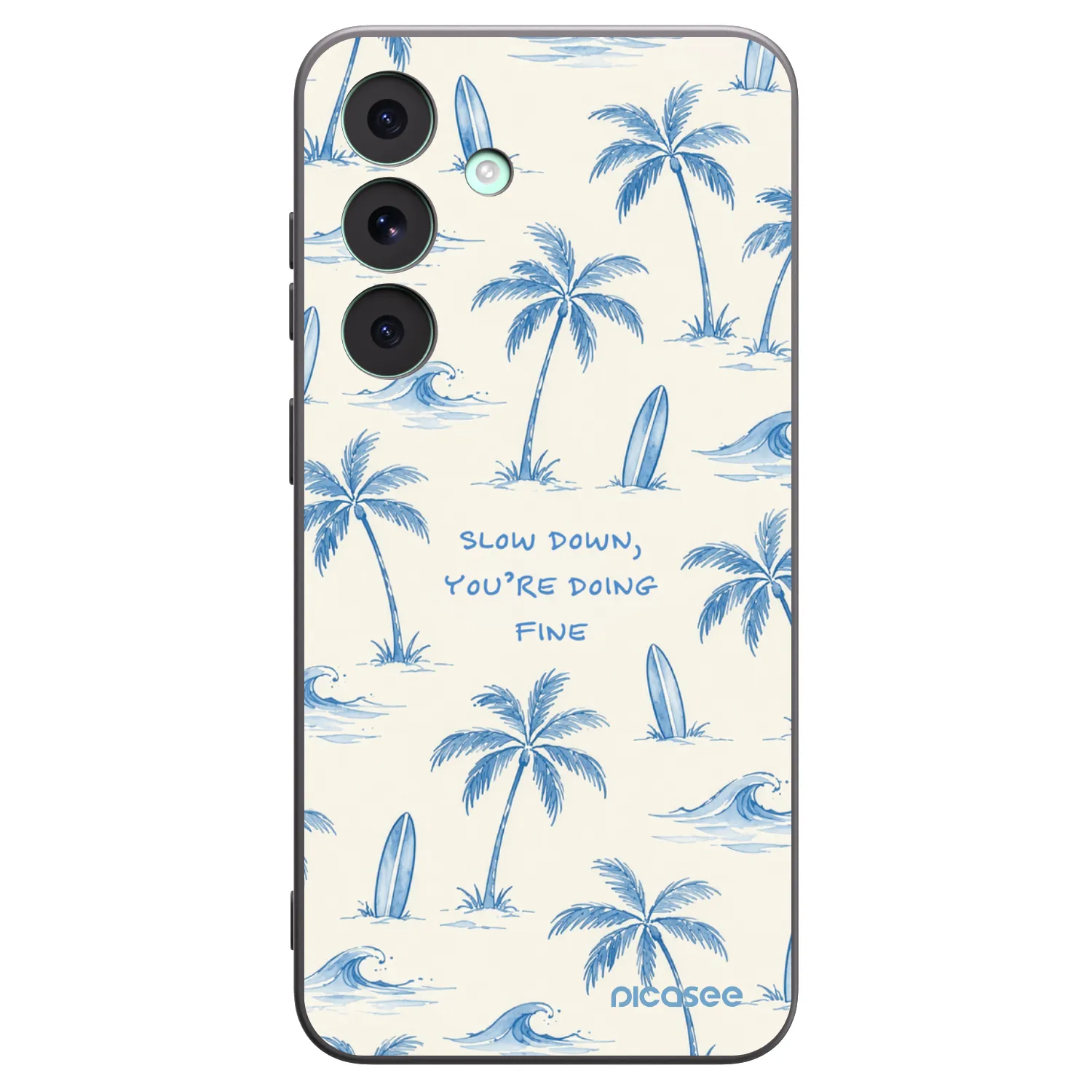 Picasee crna silikonska maskica za Samsung Galaxy S26 FE - Slow Tide