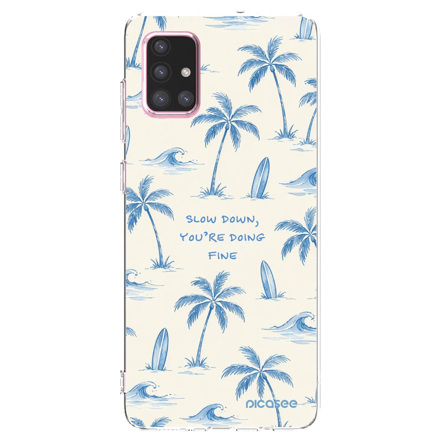 Picasee silikonska prozirna maskica za Samsung Galaxy A71 A715F - Slow Tide