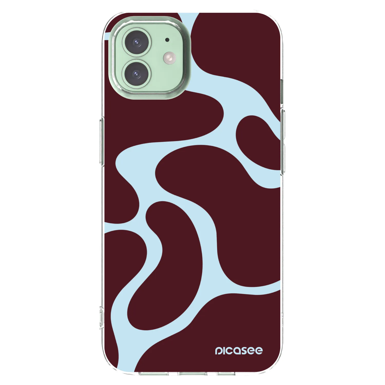 Picasee silikonska prozirna maskica za Apple iPhone 12 - Soft Detour
