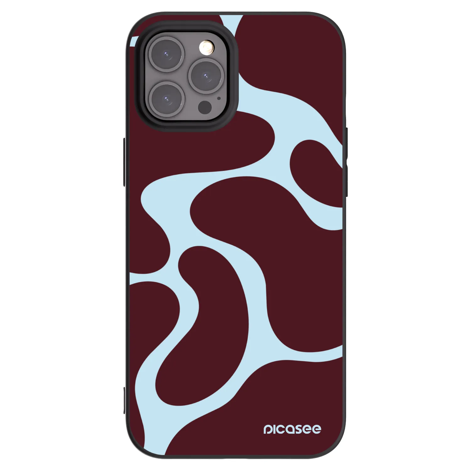 Picasee crna silikonska maskica za Apple iPhone 12 Pro Max - Soft Detour
