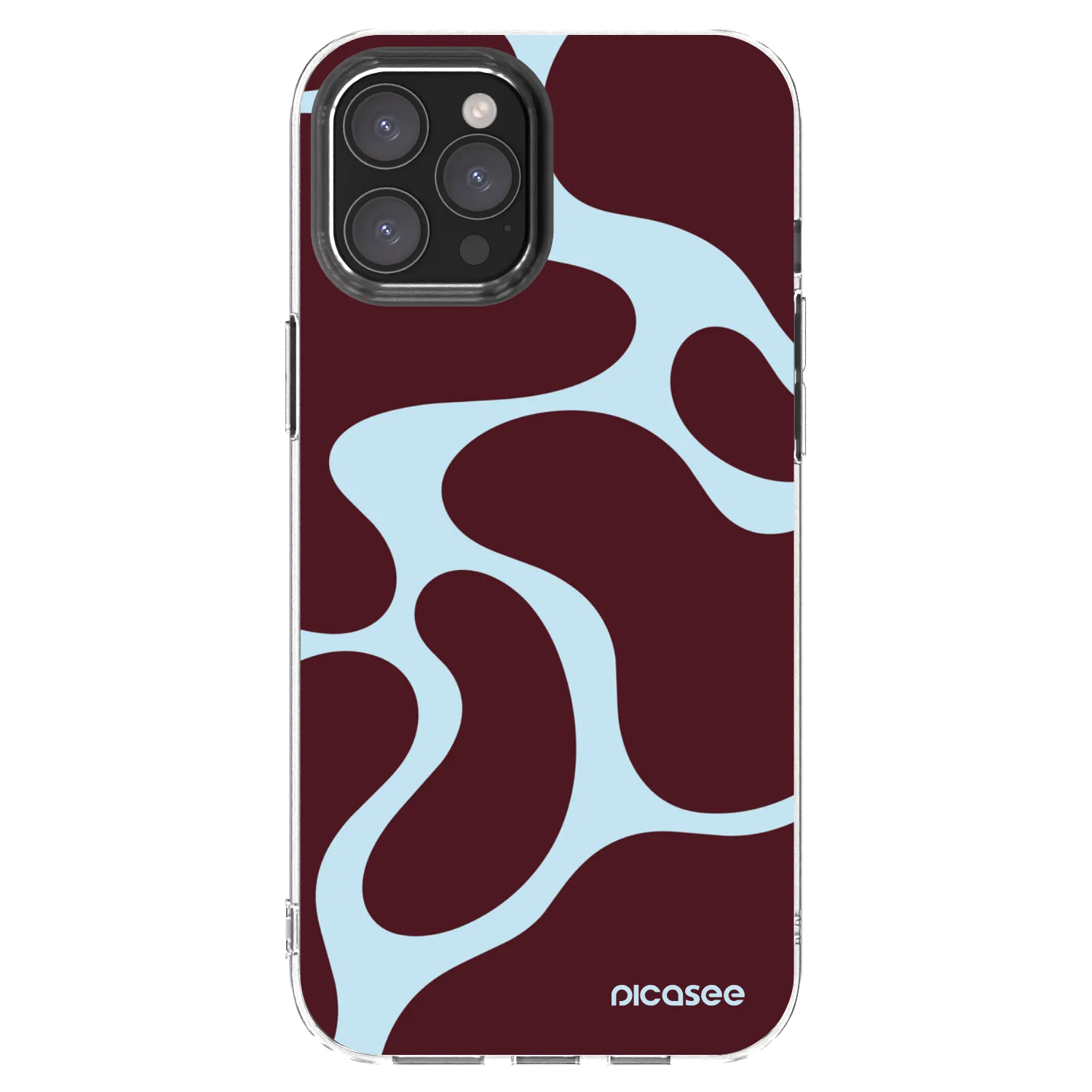 Picasee silikonska prozirna maskica za Apple iPhone 12 Pro Max - Soft Detour