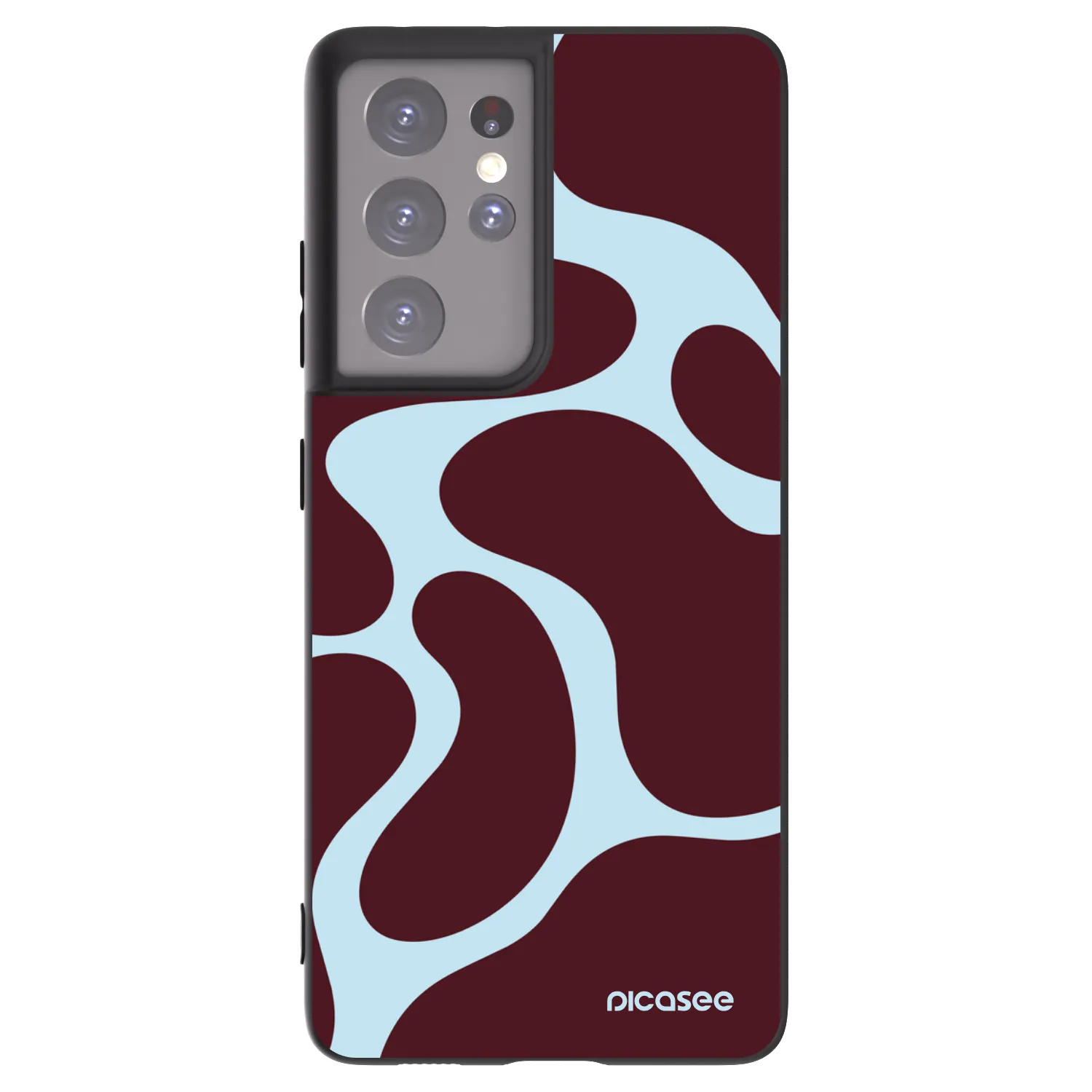 Picasee crna silikonska maskica za Samsung Galaxy S21 Ultra 5G G998B - Soft Detour