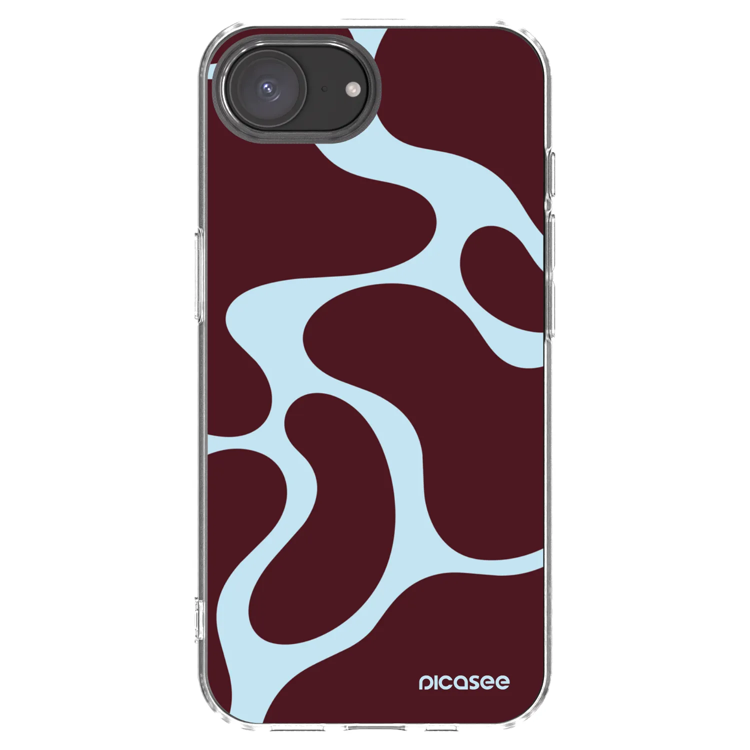 Picasee silikonska prozirna maskica za Apple iPhone 16e - Soft Detour