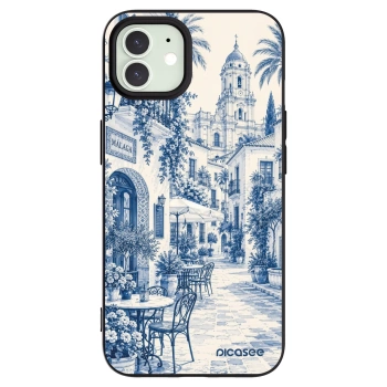 Picasee crna silikonska maskica za Apple iPhone 12 - Calle Azul