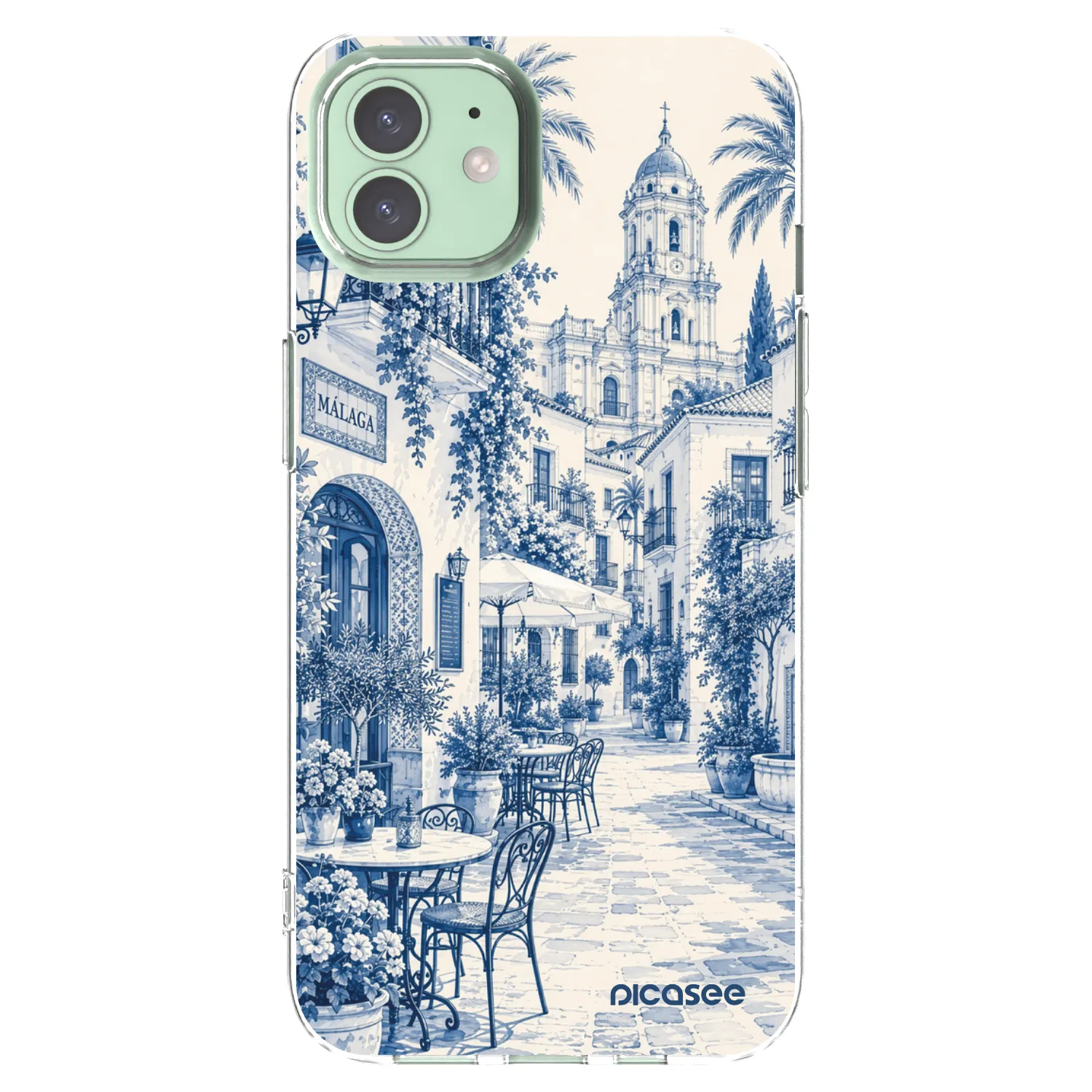 Picasee silikonska prozirna maskica za Apple iPhone 12 - Calle Azul