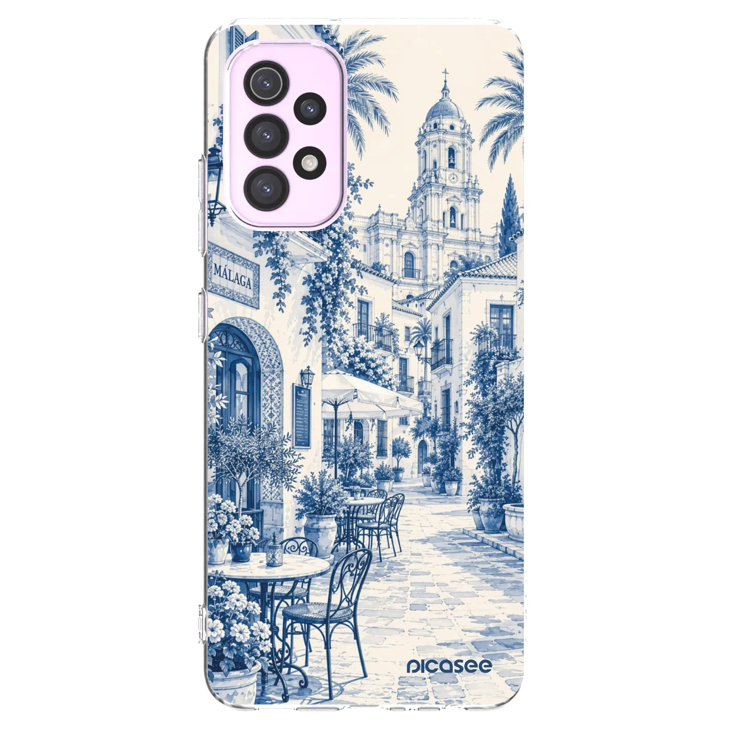 Picasee silikonska prozirna maskica za Samsung Galaxy A32 5G A326B - Calle Azul