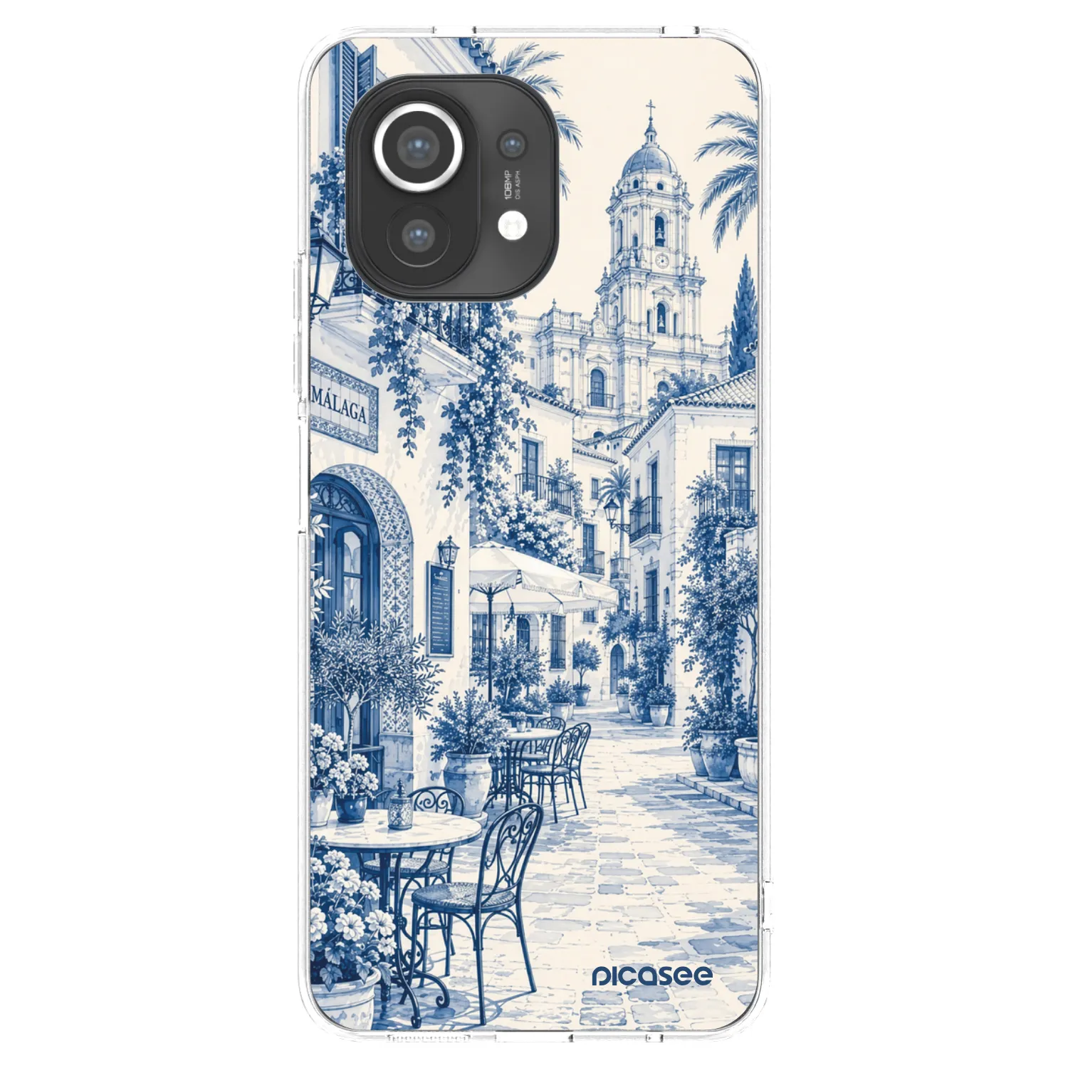Picasee silikonska prozirna maskica za Xiaomi Mi 11 - Calle Azul
