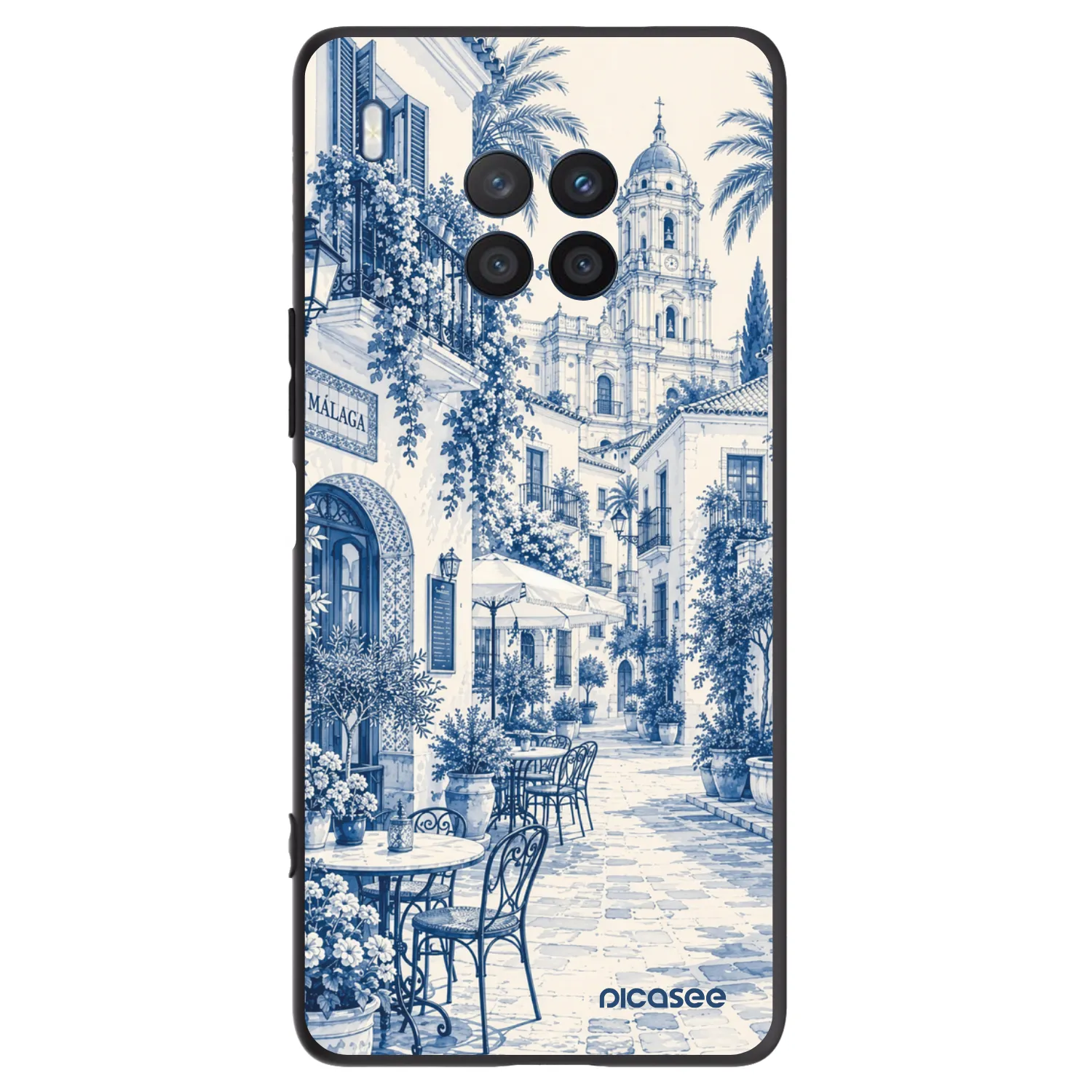 Picasee crna silikonska maskica za Honor 50 Lite - Calle Azul