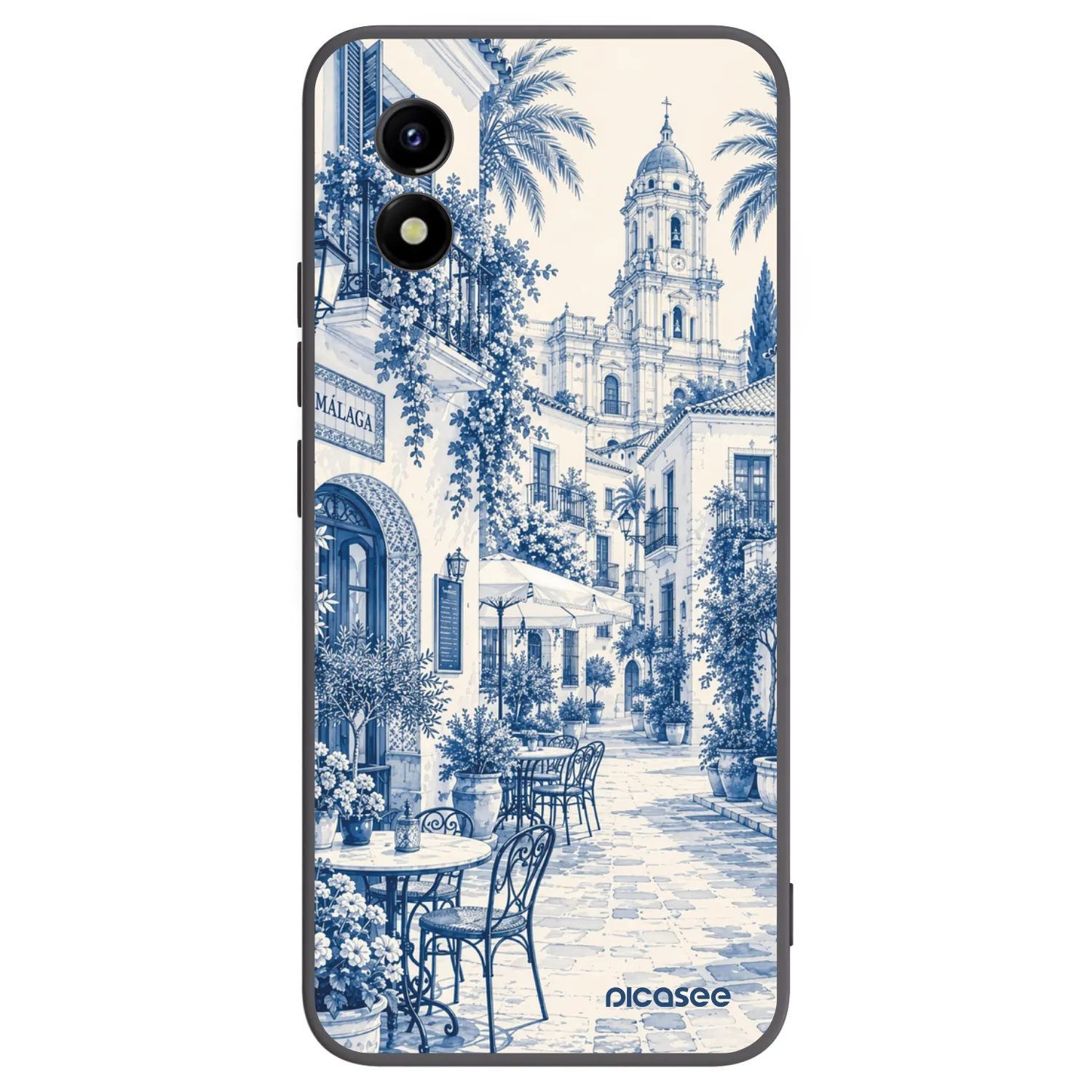 Picasee crna silikonska maskica za Vivo Y01 - Calle Azul