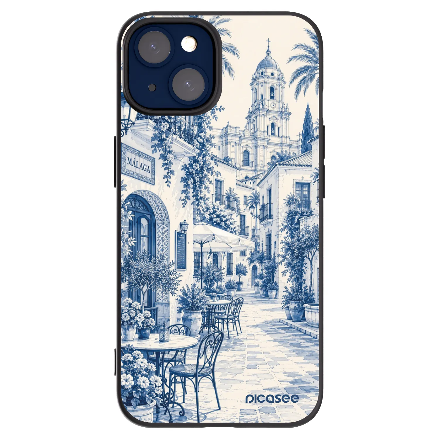 Picasee crna silikonska maskica za Apple iPhone 14 - Calle Azul