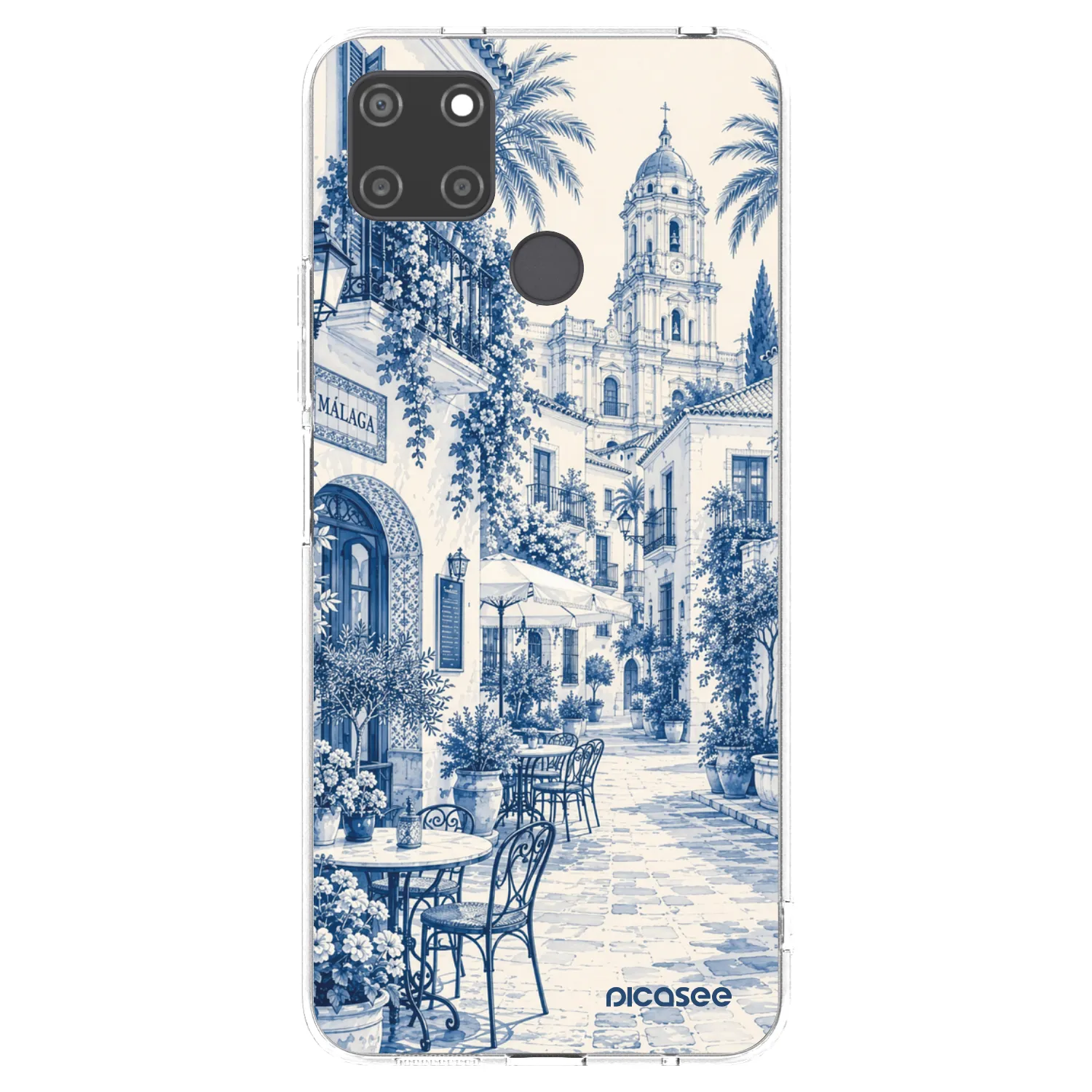 Picasee silikonska prozirna maskica za Realme C21Y - Calle Azul