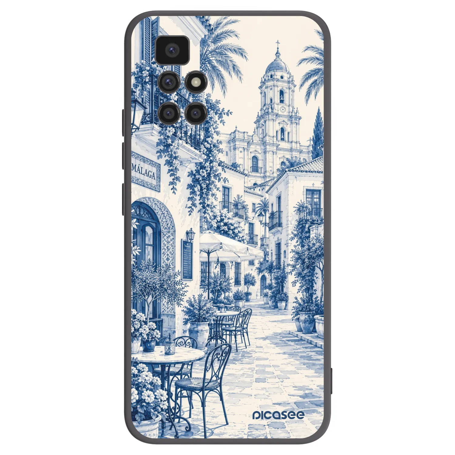 Picasee crna silikonska maskica za Xiaomi Redmi 10 (2022) - Calle Azul