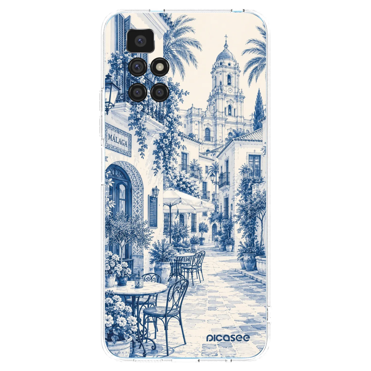 Picasee silikonska prozirna maskica za Xiaomi Redmi 10 (2022) - Calle Azul