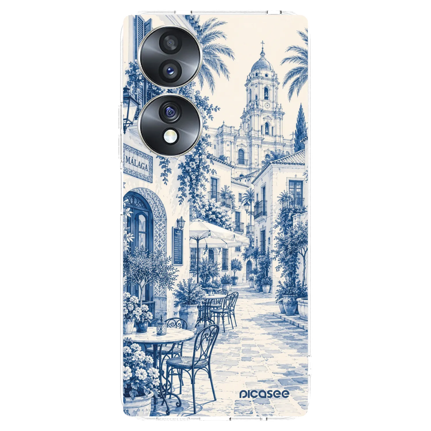 Picasee silikonska prozirna maskica za Honor 70 - Calle Azul