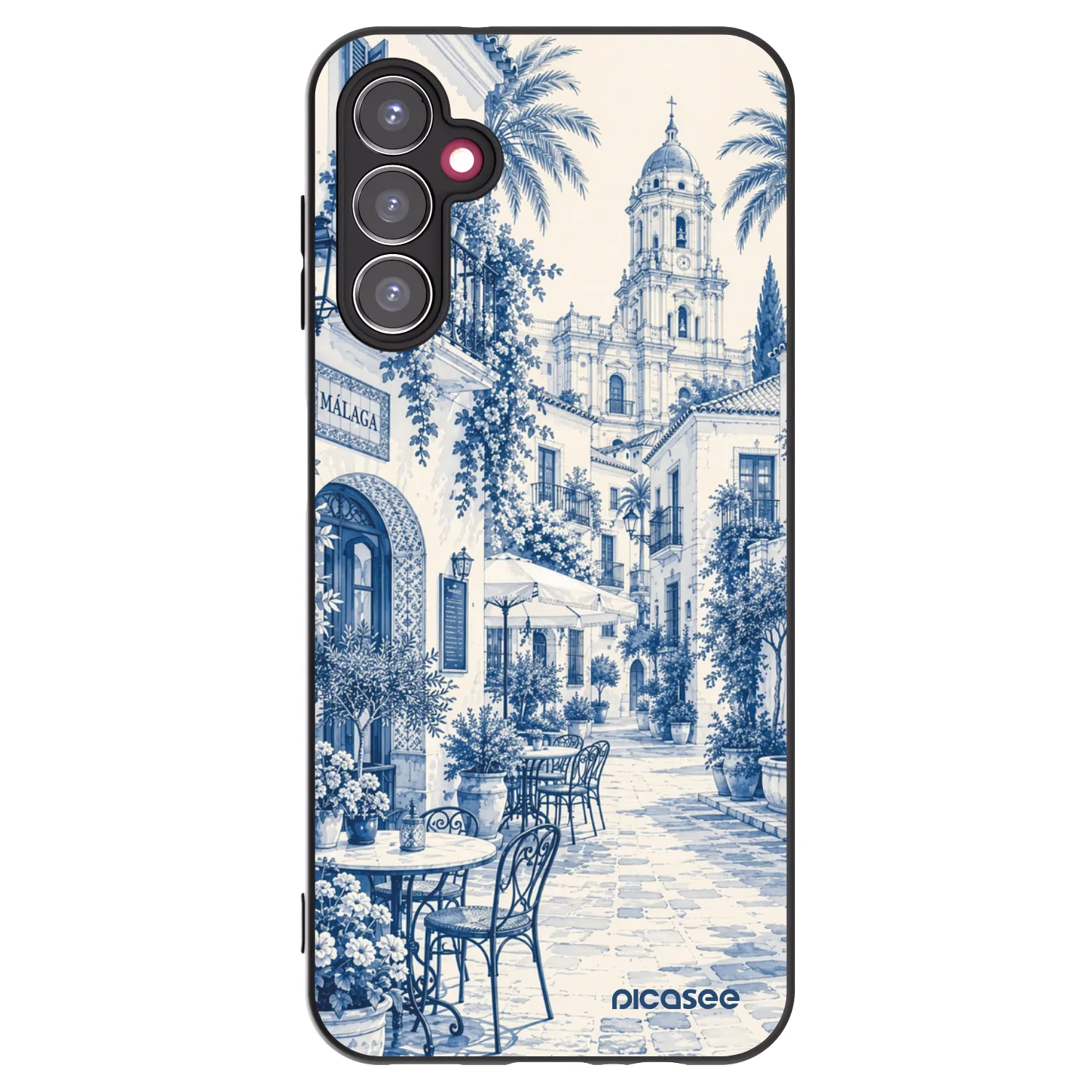 Picasee crna silikonska maskica za Samsung Galaxy A14 4G A145R - Calle Azul