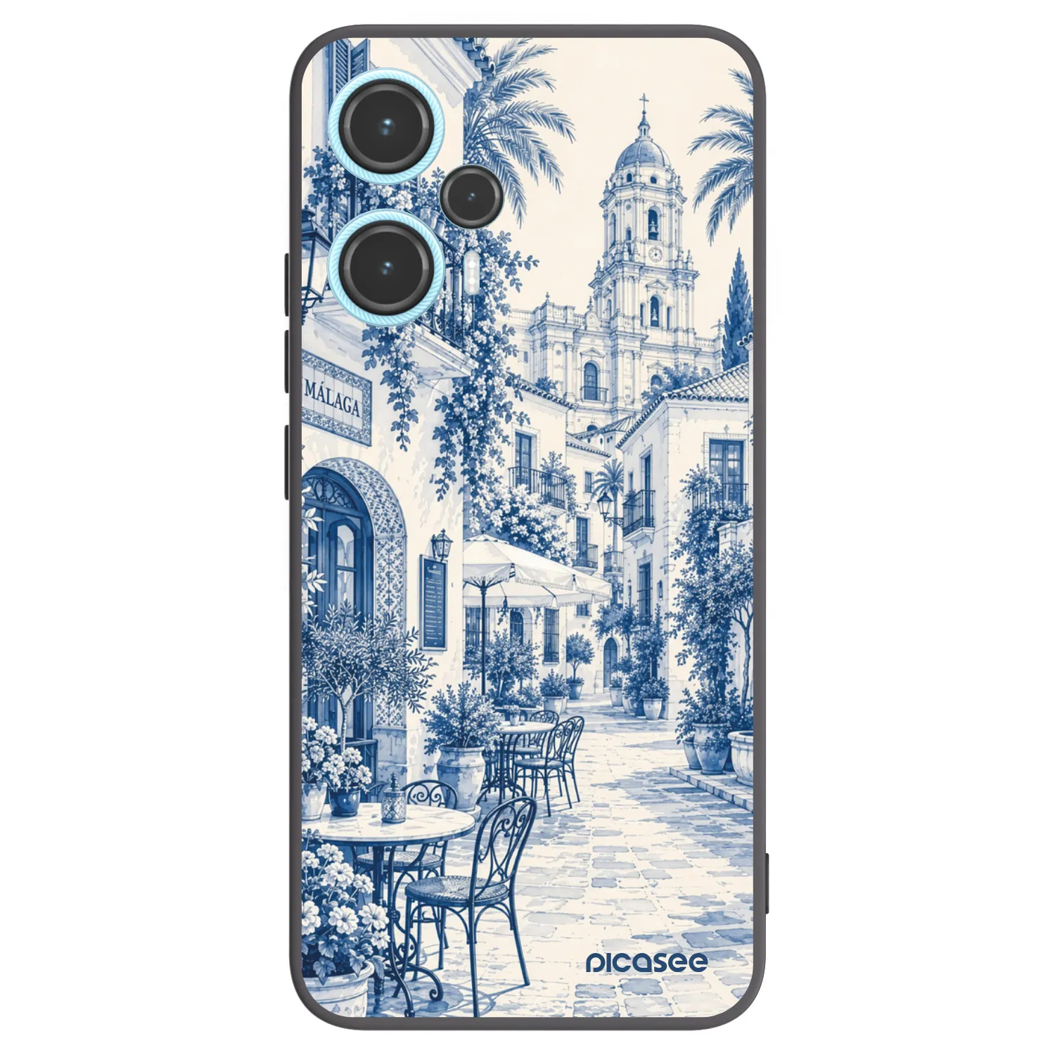 Picasee crna silikonska maskica za Xiaomi Poco F5 - Calle Azul