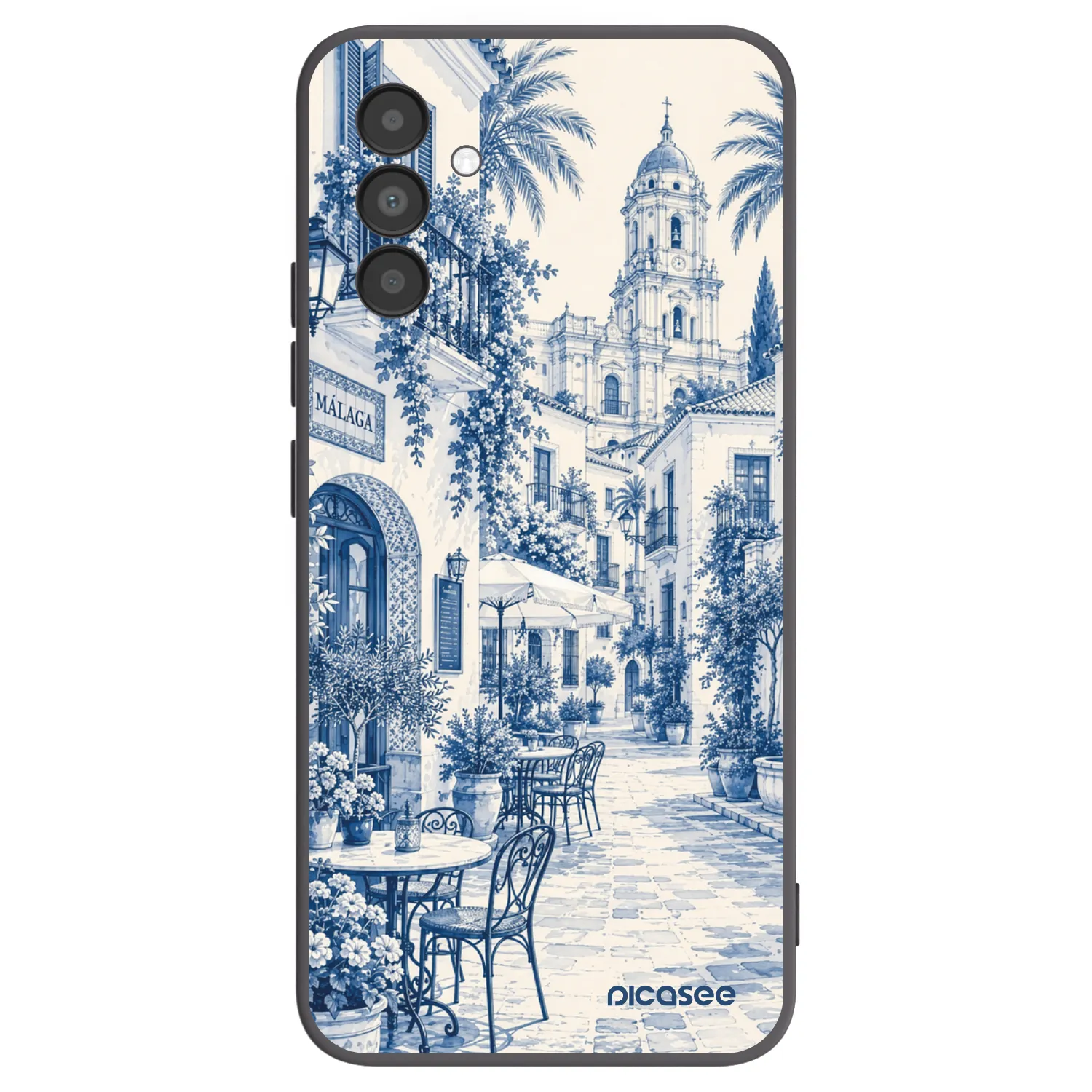 Picasee crna silikonska maskica za Samsung Galaxy A04s A047F - Calle Azul