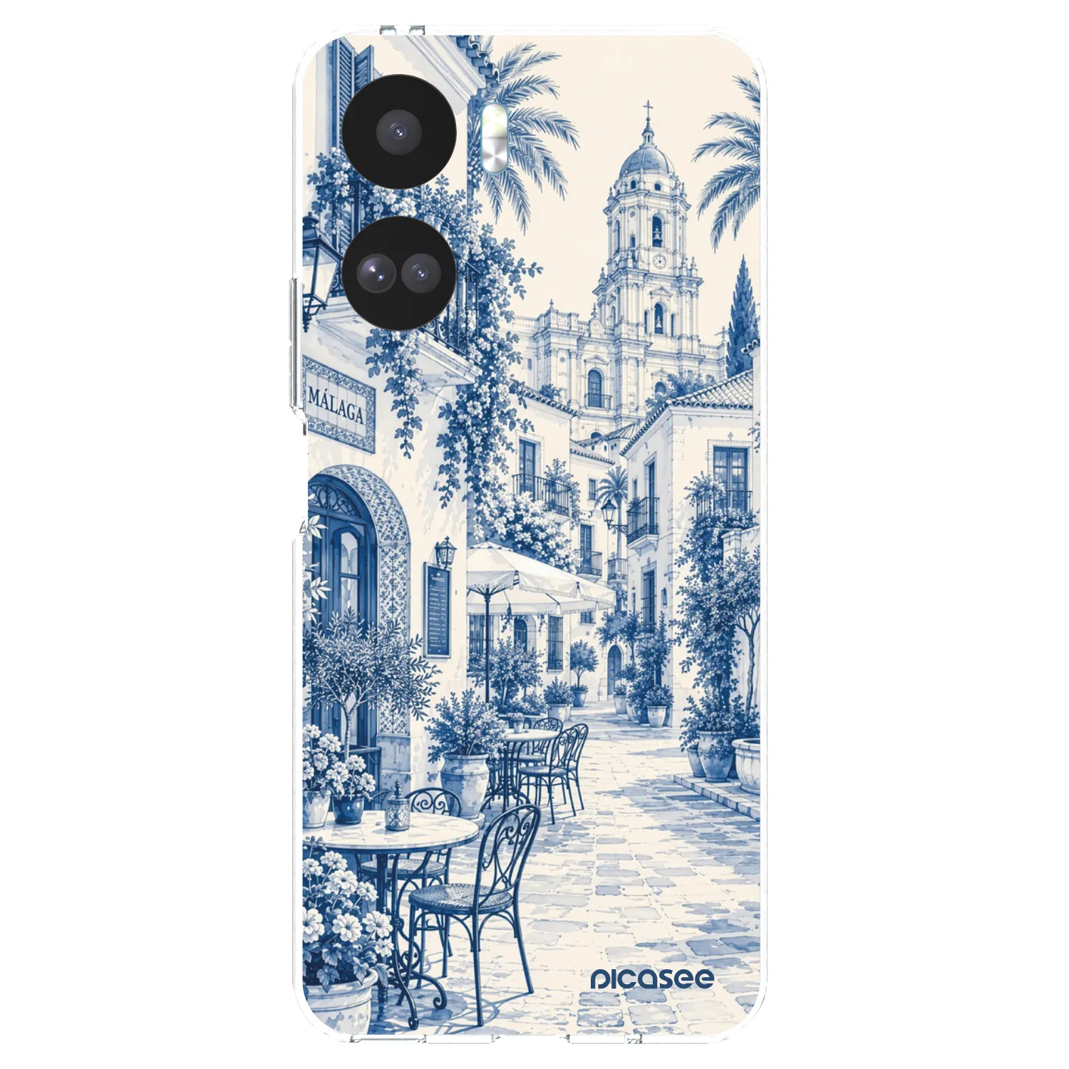 Picasee silikonska prozirna maskica za Honor 90 Lite 5G - Calle Azul