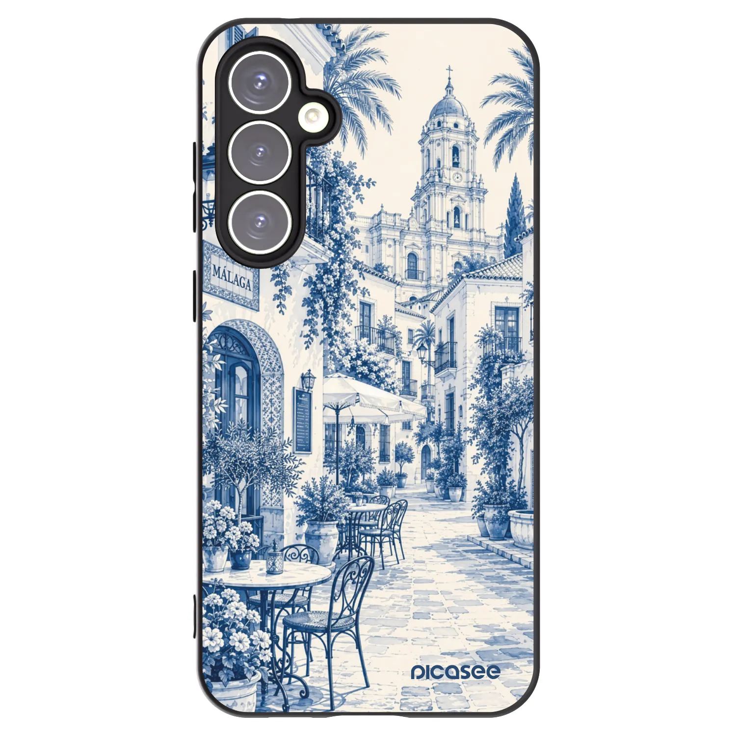 Picasee crna silikonska maskica za Samsung Galaxy S23 FE S711B - Calle Azul