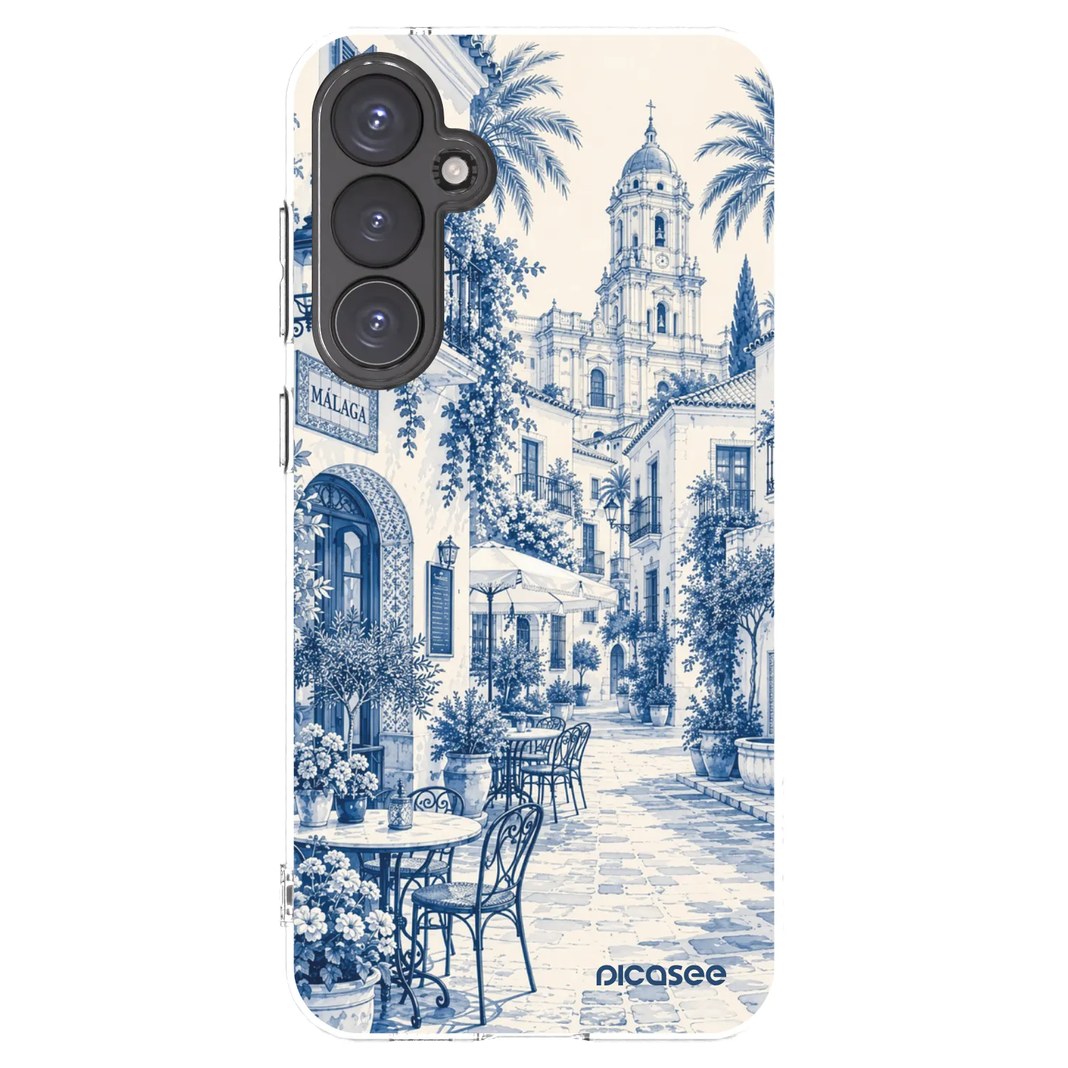 Picasee silikonska prozirna maskica za Samsung Galaxy S23 FE S711B - Calle Azul