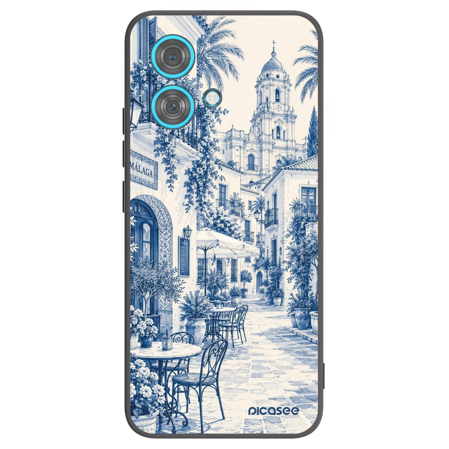 Picasee crna silikonska maskica za Motorola Edge 40 Neo - Calle Azul
