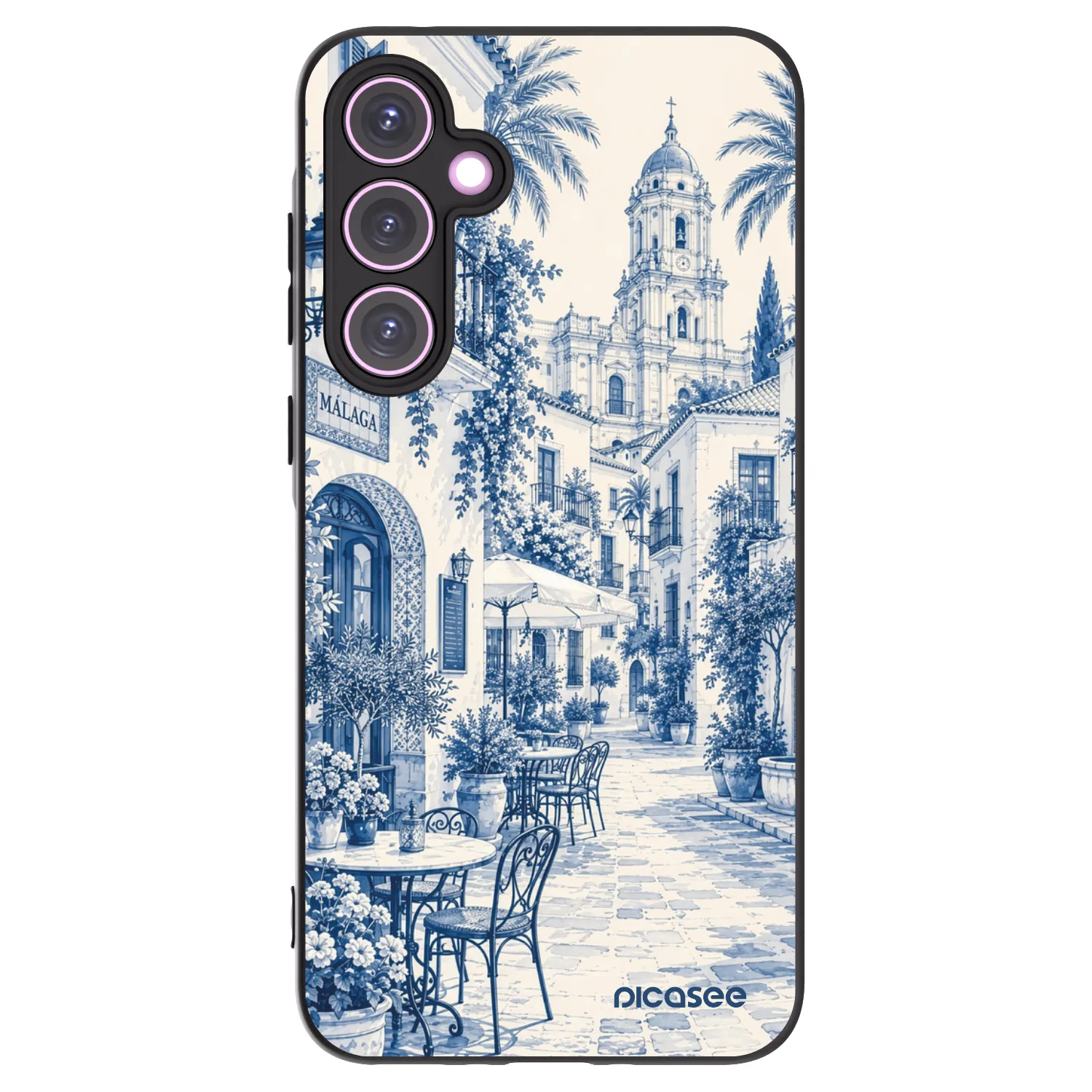 Picasee crna silikonska maskica za Samsung Galaxy A35 5G A356B - Calle Azul