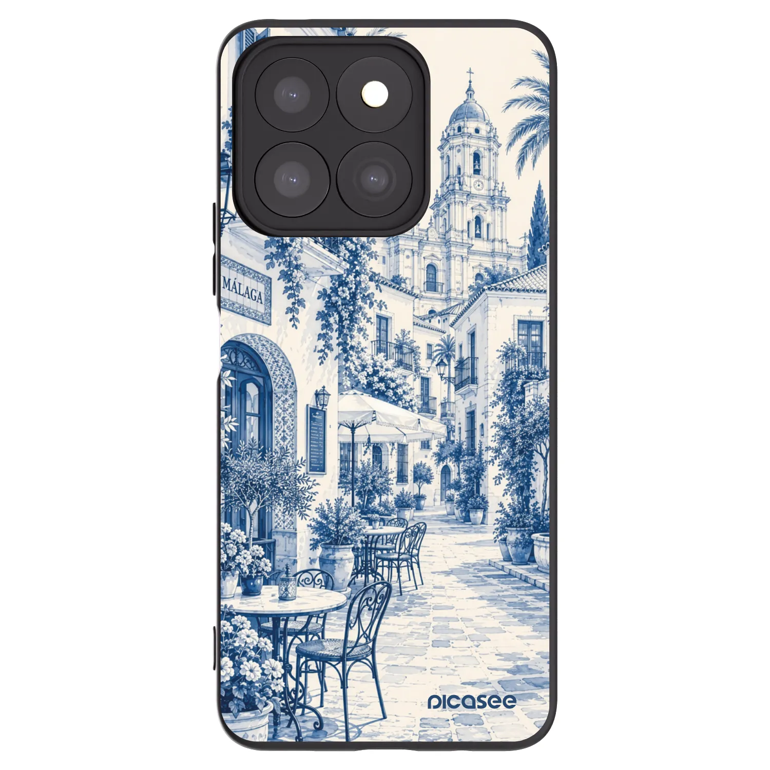 Picasee crna silikonska maskica za Honor X8b - Calle Azul