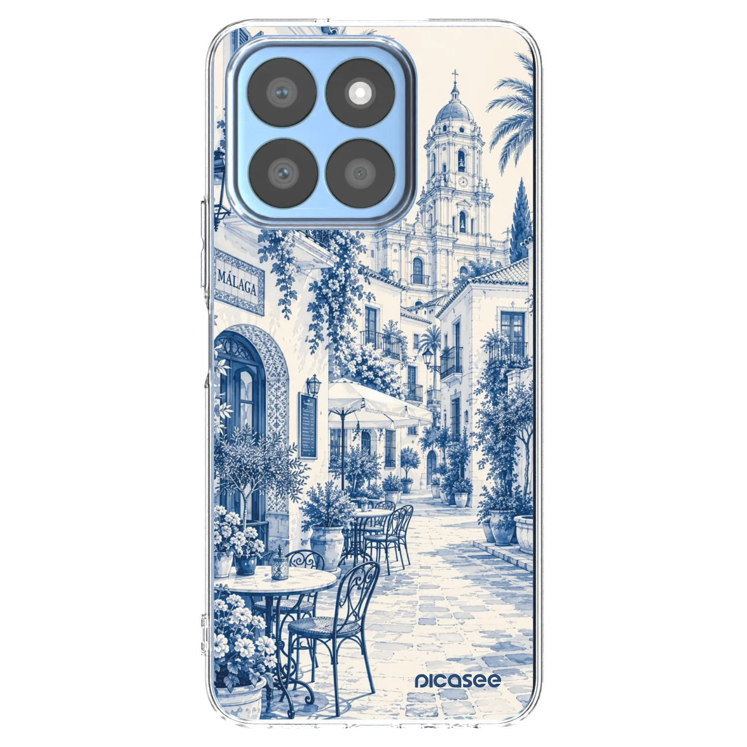 Picasee silikonska prozirna maskica za Honor X8b - Calle Azul