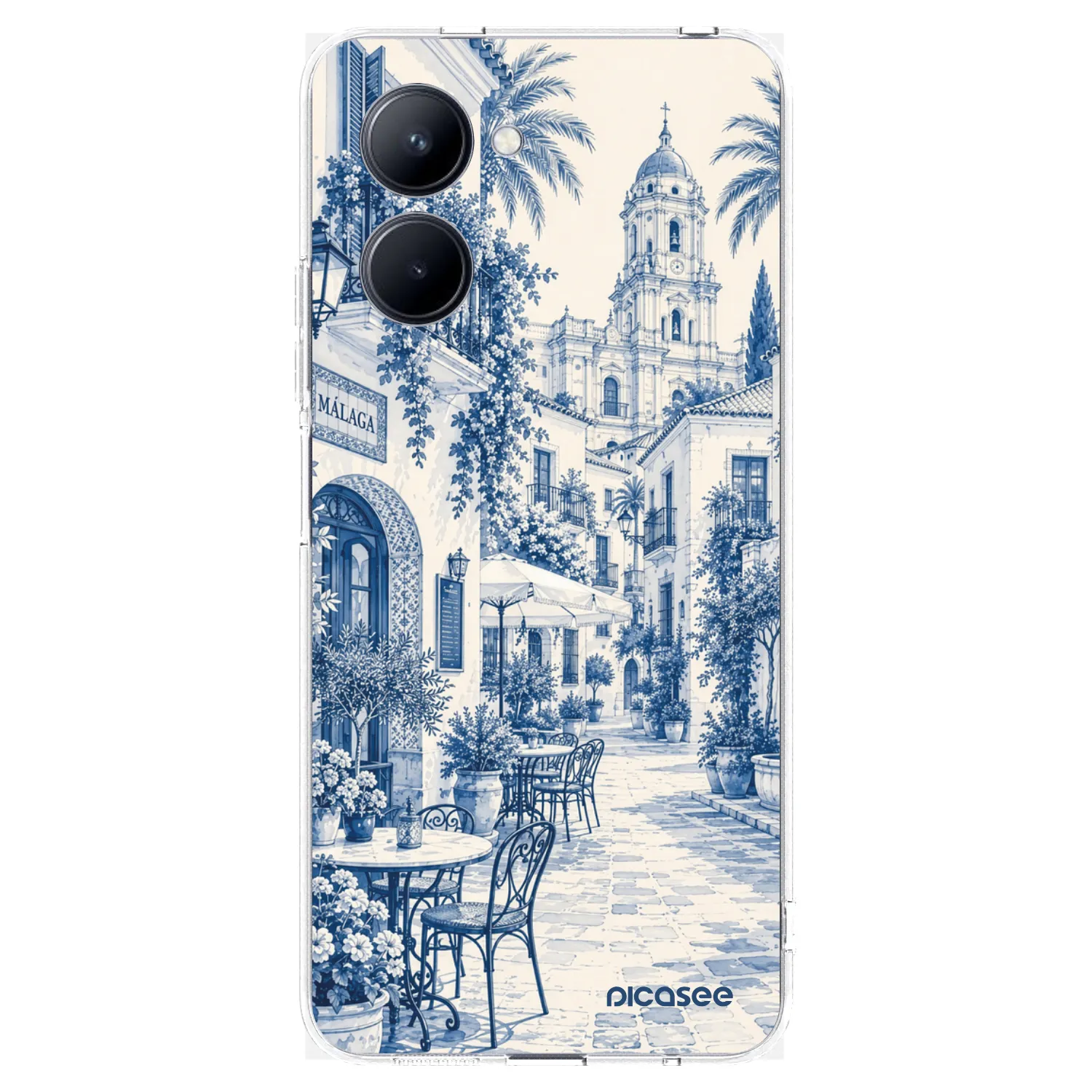 Picasee silikonska prozirna maskica za Realme C33 (2023) - Calle Azul