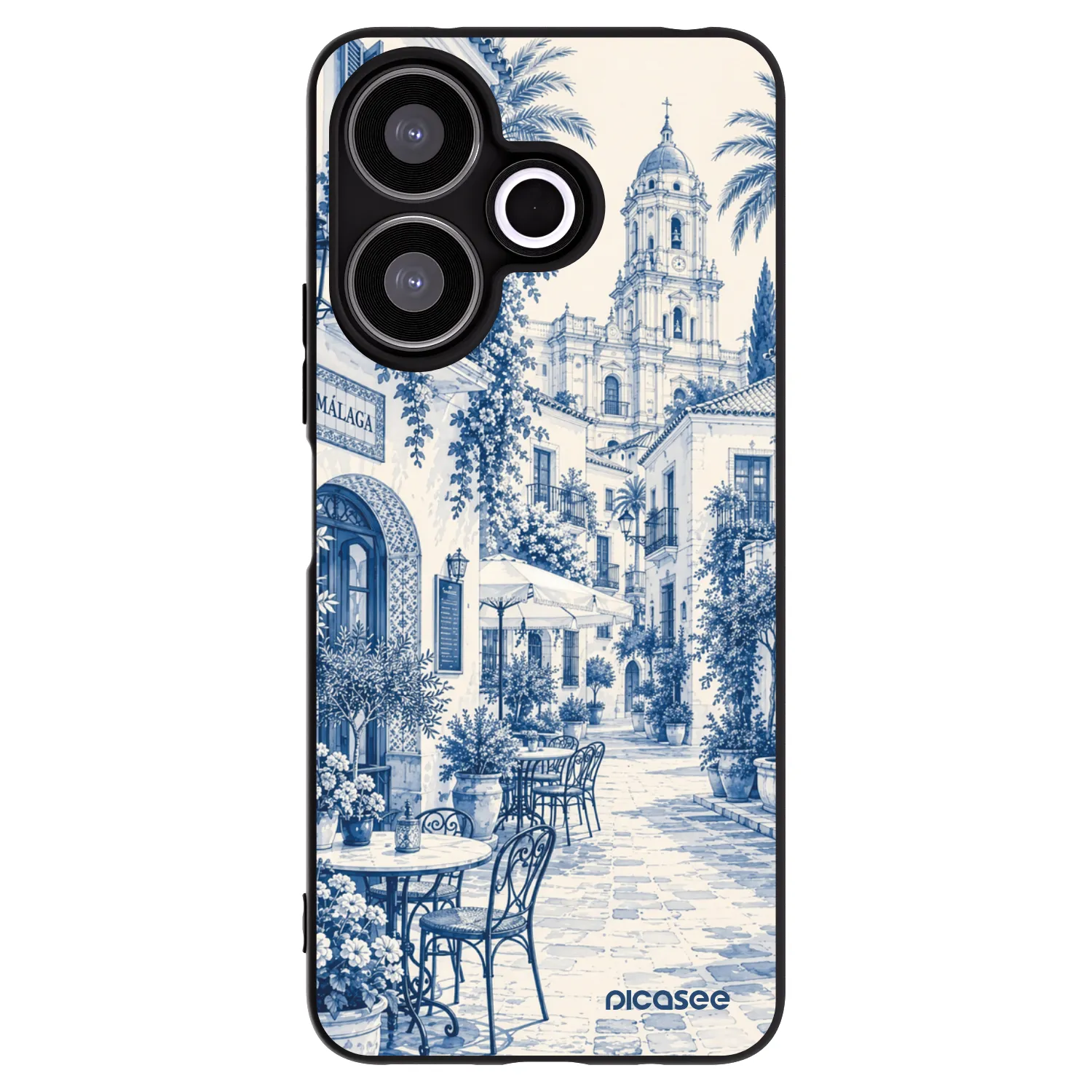Picasee crna silikonska maskica za Xiaomi Redmi 13 4G - Calle Azul