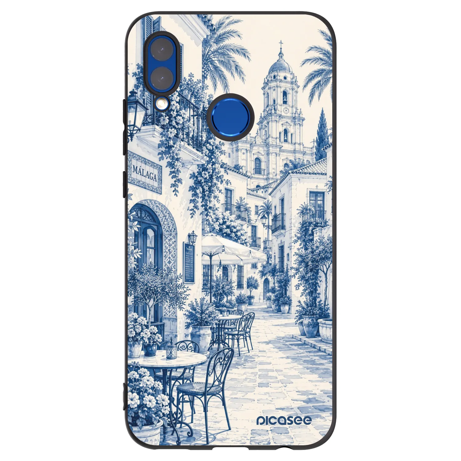 Picasee crna silikonska maskica za Huawei P Smart 2019 - Calle Azul