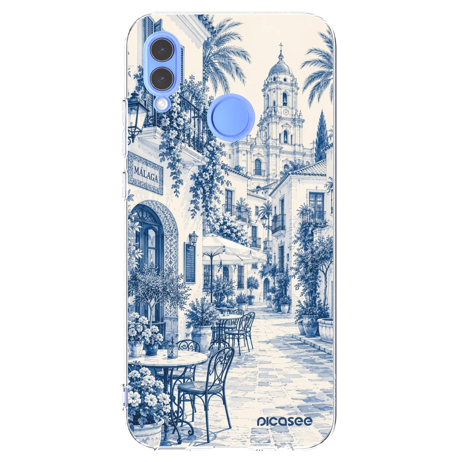 Picasee silikonska prozirna maskica za Huawei P Smart 2019 - Calle Azul