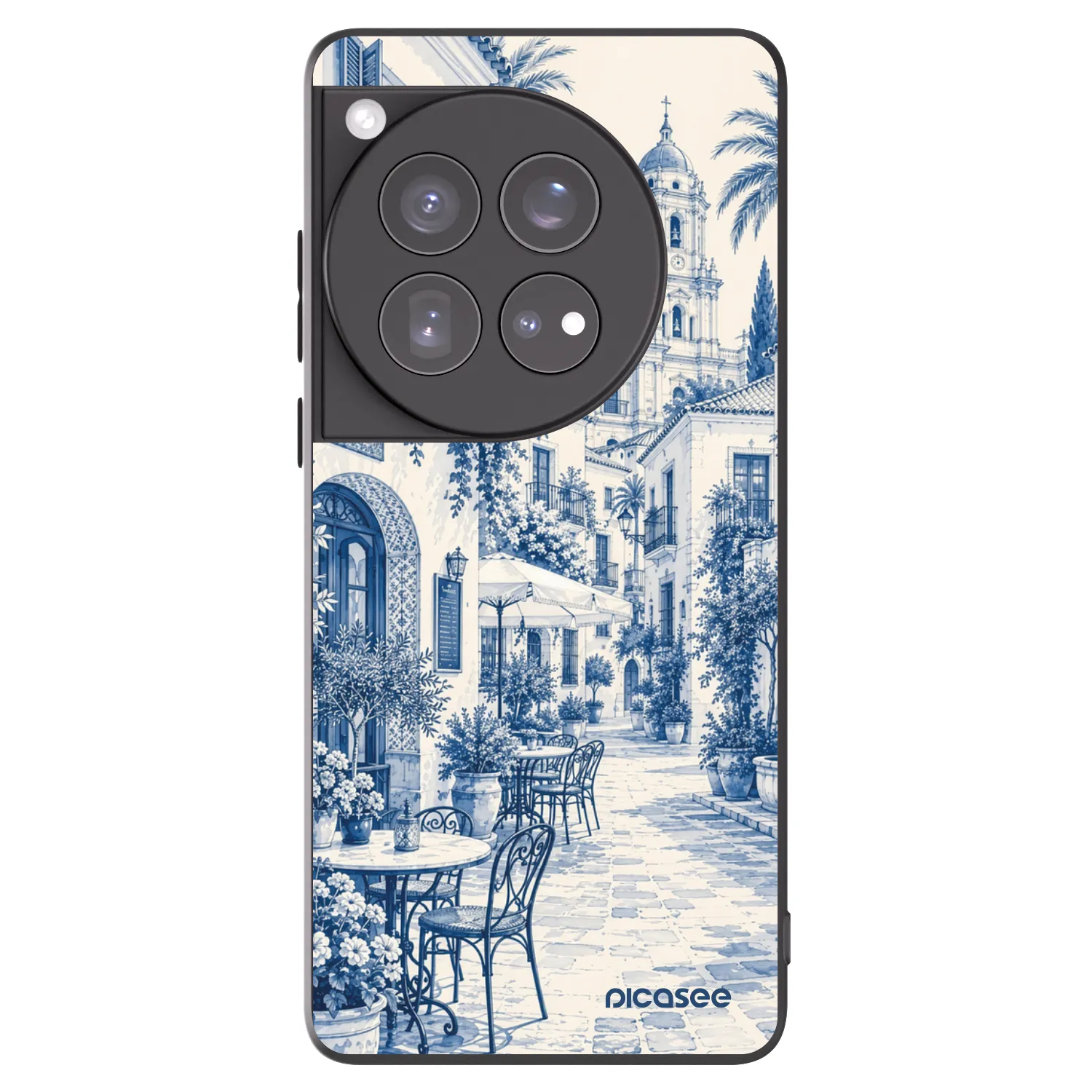 Picasee crna silikonska maskica za OnePlus 12 5G - Calle Azul