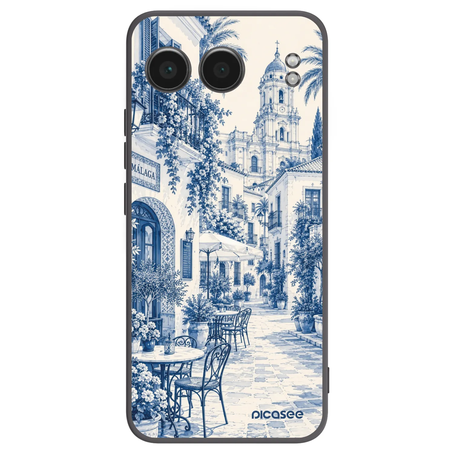 Picasee crna silikonska maskica za OnePlus Nord 4 - Calle Azul