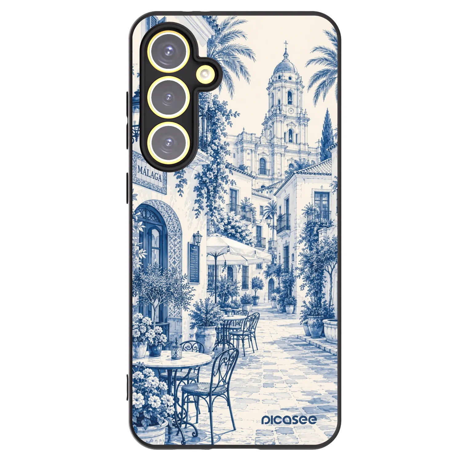 Picasee crna silikonska maskica za Samsung Galaxy S24 FE S721B - Calle Azul