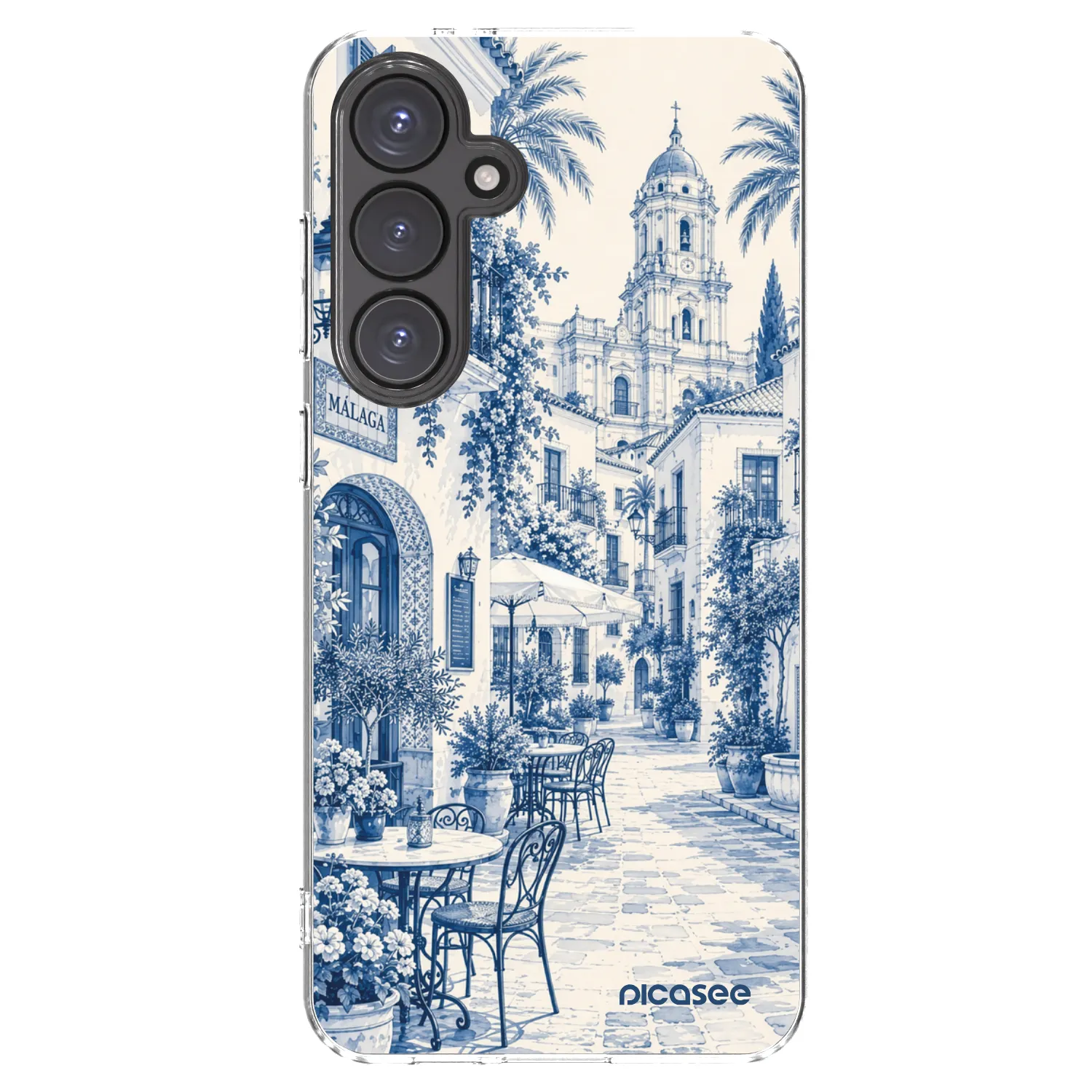 Picasee silikonska prozirna maskica za Samsung Galaxy S24 FE S721B - Calle Azul
