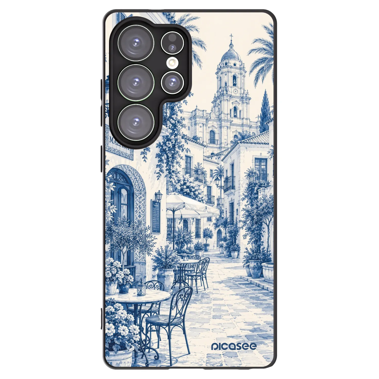 Picasee crna silikonska maskica za Samsung Galaxy S25 Ultra 5G - Calle Azul