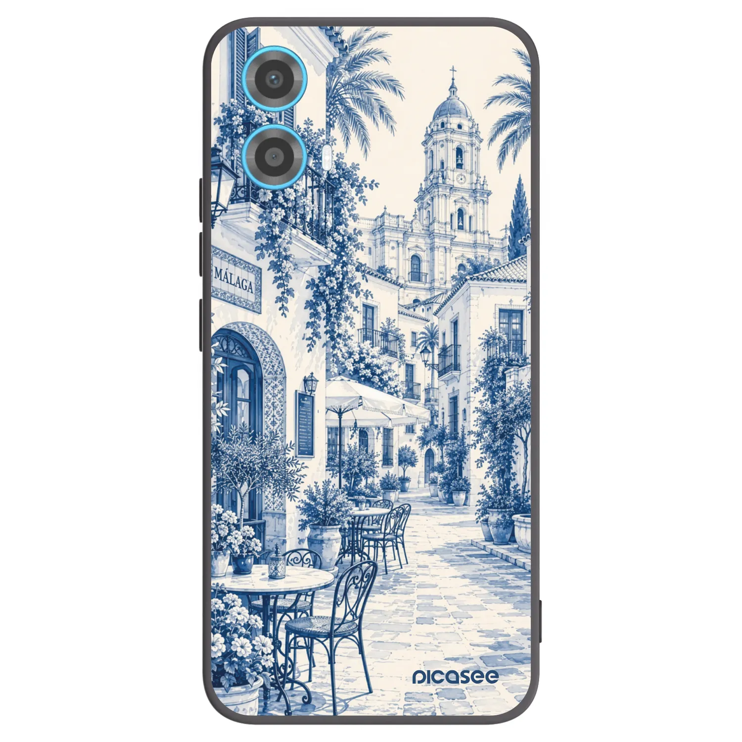 Picasee crna silikonska maskica za Motorola Moto G34 5G - Calle Azul