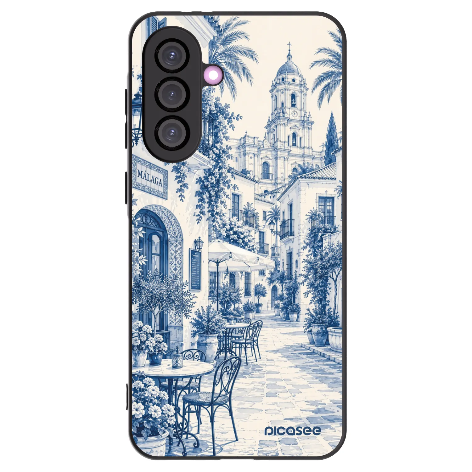 Picasee crna silikonska maskica za Samsung Galaxy A36 5G - Calle Azul