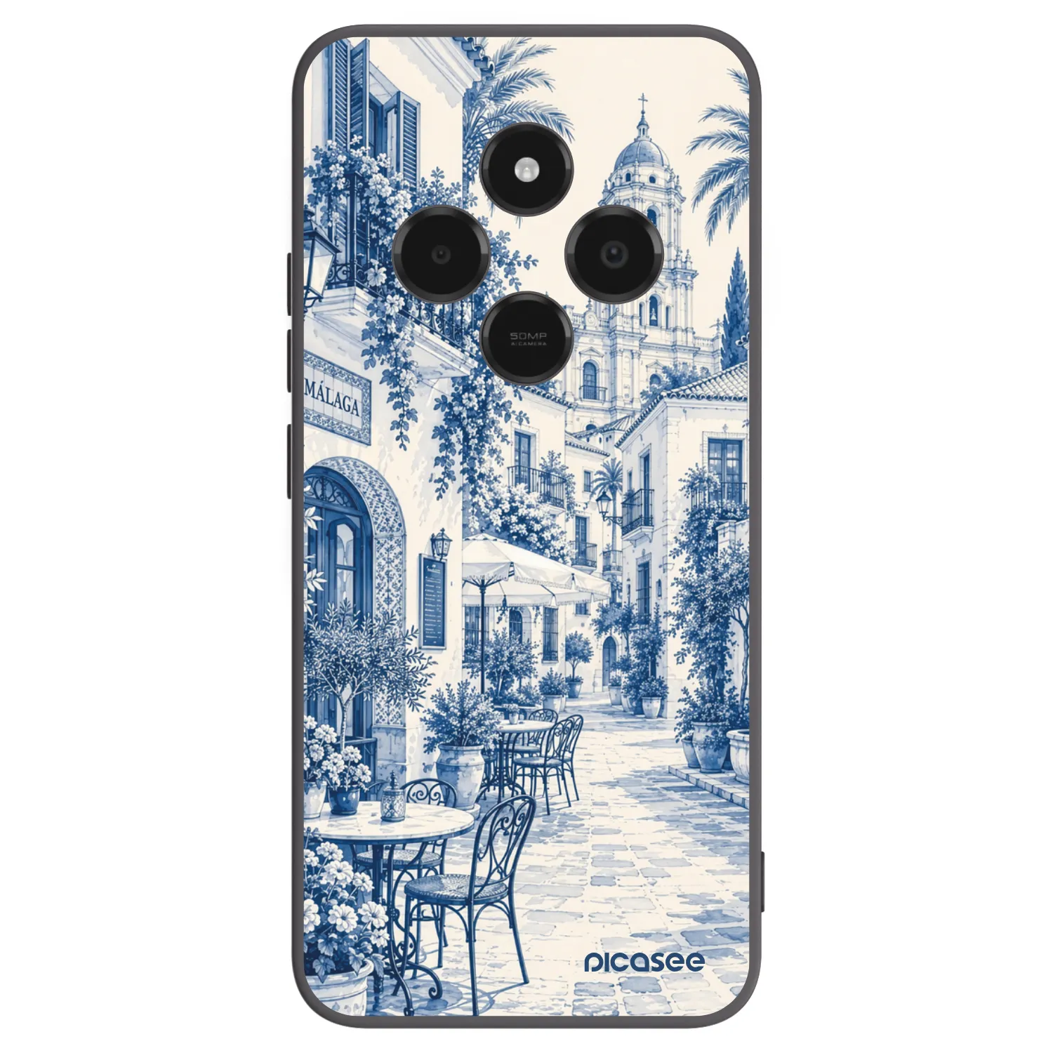Picasee crna silikonska maskica za Xiaomi Poco C75 - Calle Azul