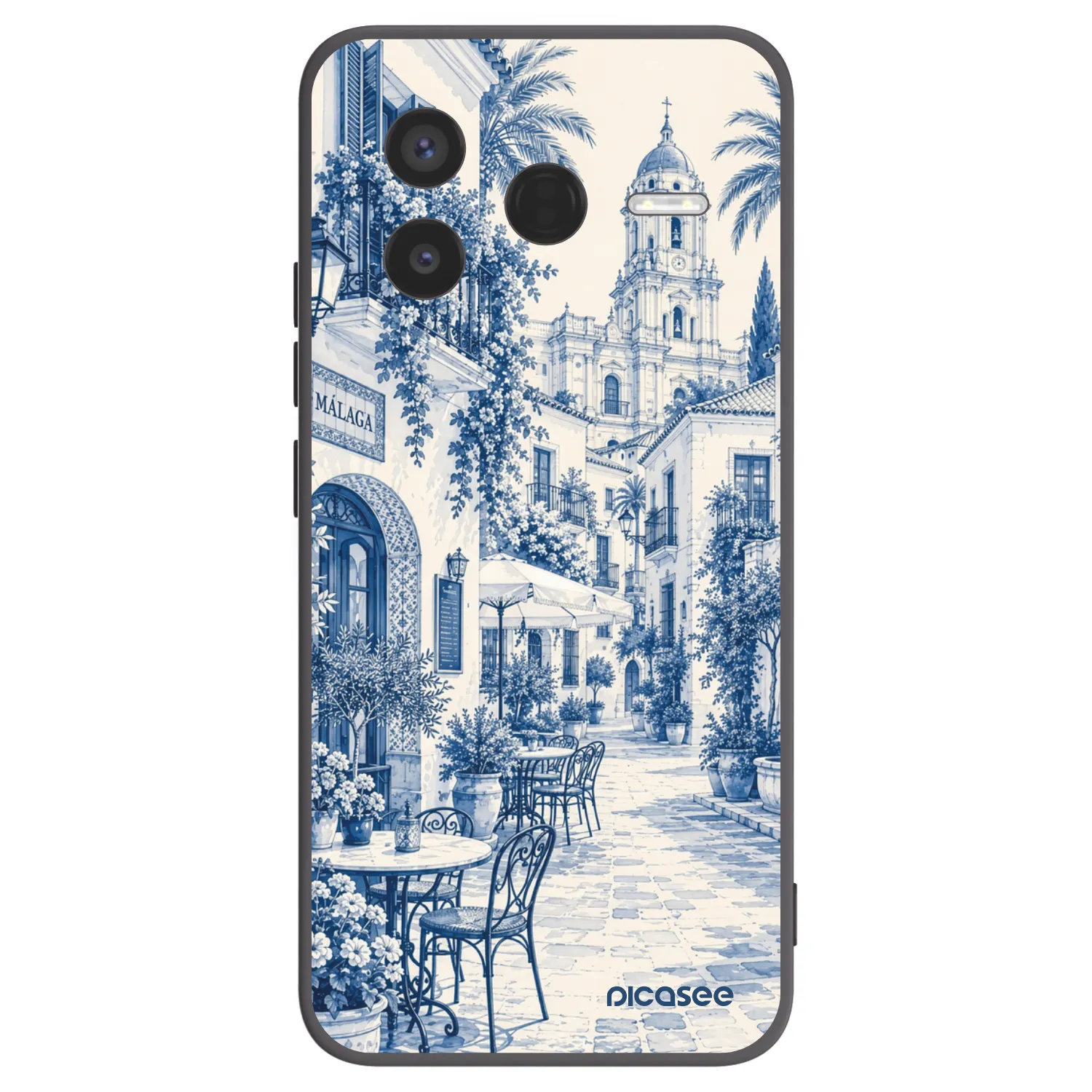 Picasee crna silikonska maskica za Xiaomi Poco F7 Pro 5G - Calle Azul
