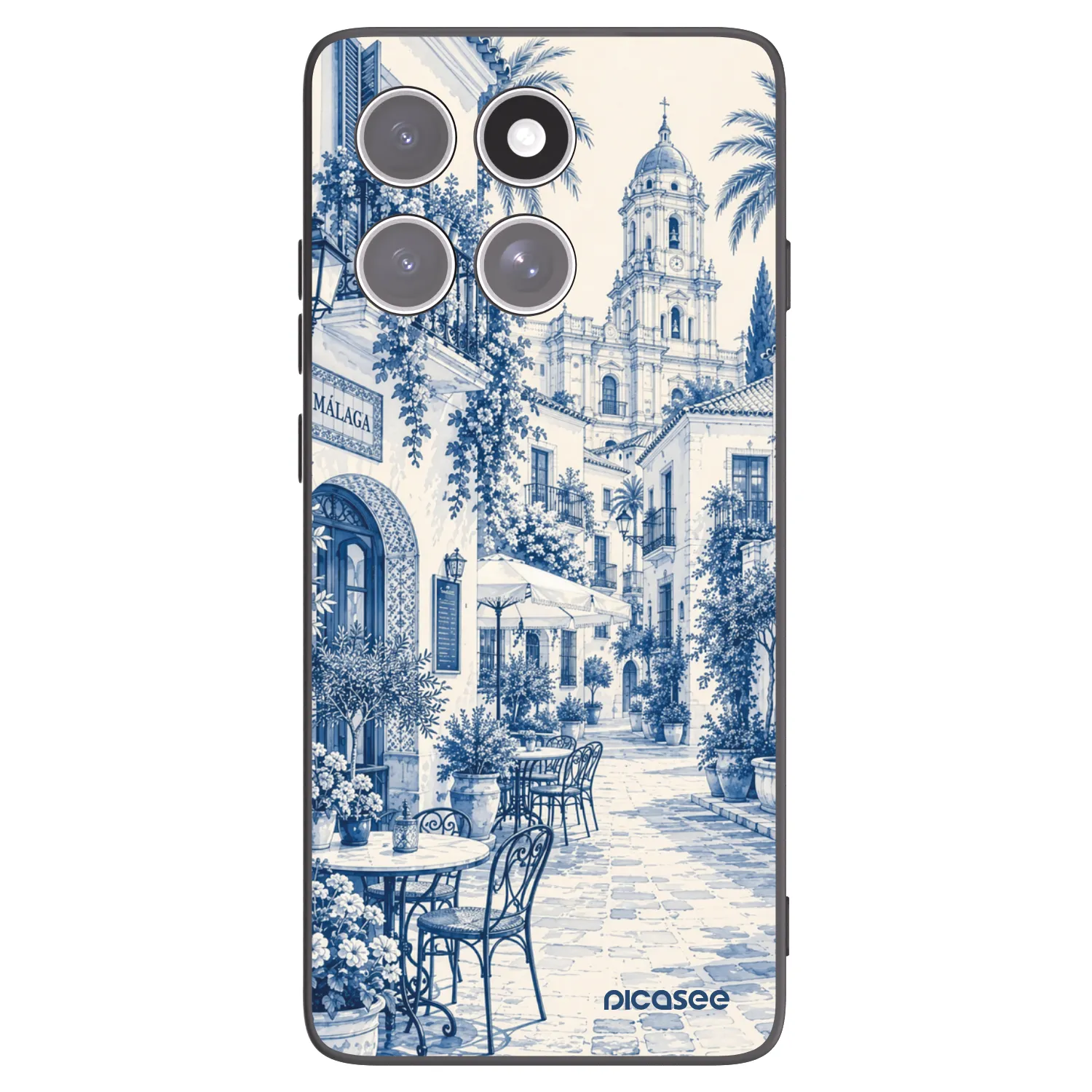 Picasee crna silikonska maskica za Motorola Edge 60 Pro - Calle Azul