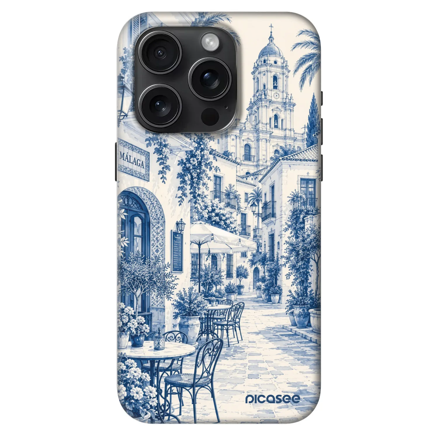 Picasee Fashion Case MagSafe za Apple iPhone 15 Pro - Calle Azul