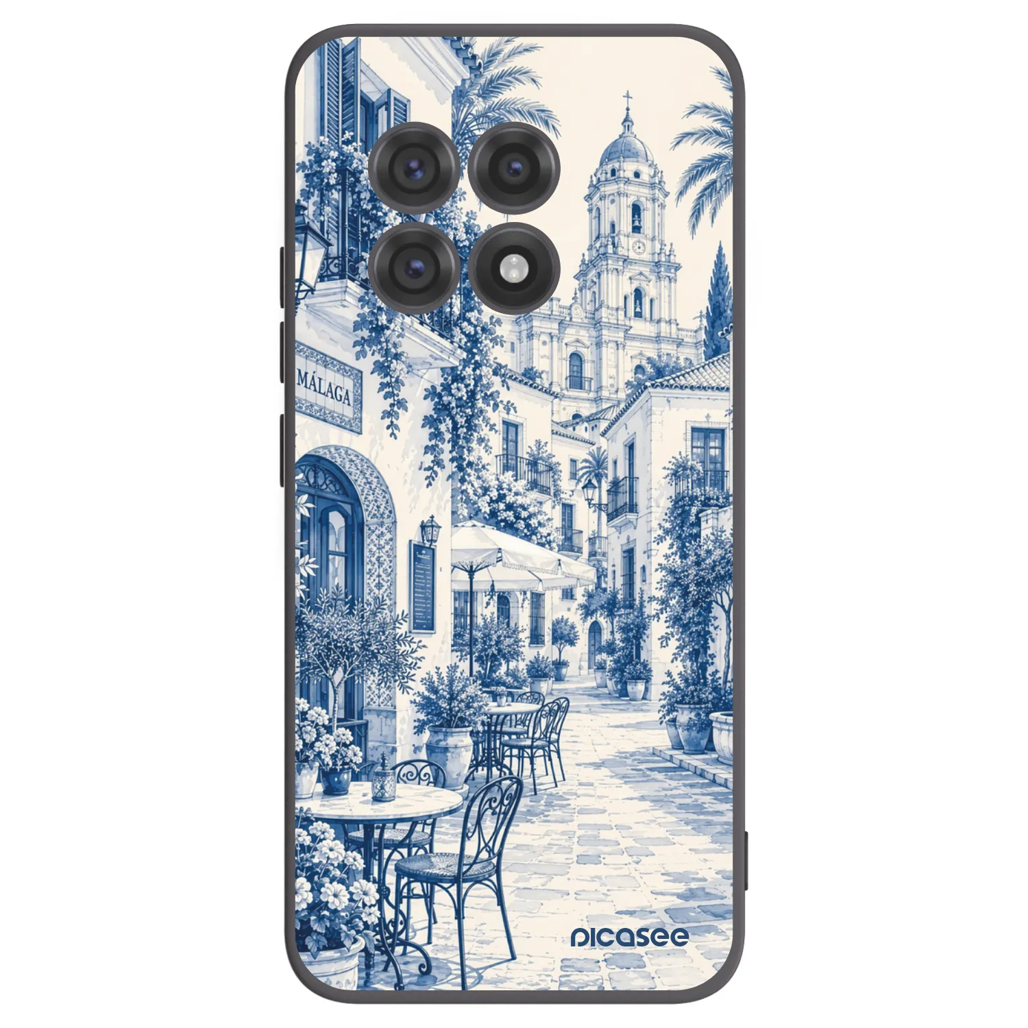 Picasee crna silikonska maskica za OnePlus 13R 5G - Calle Azul